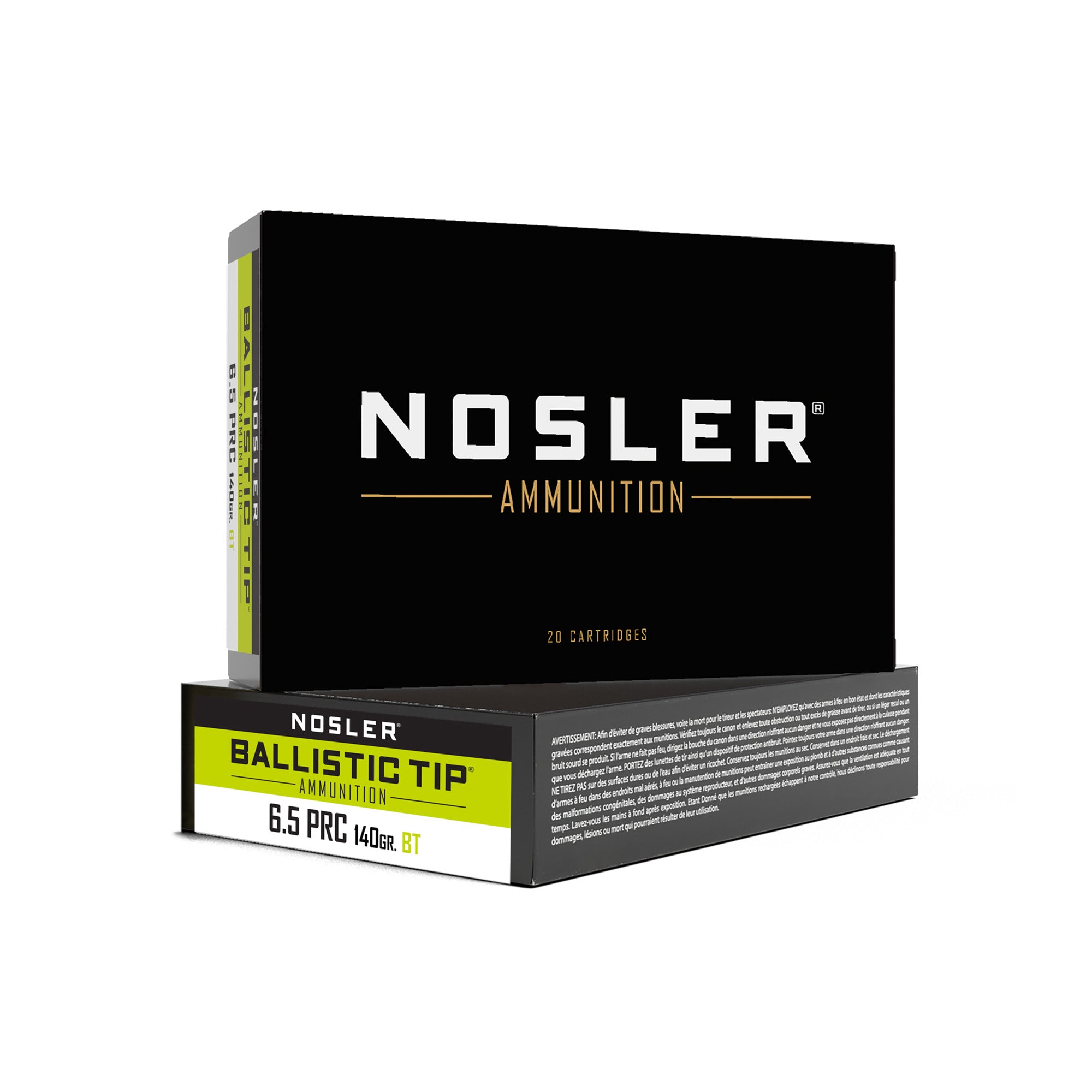 Nosler 6.5 PRC 140-Grain Ballistic Tip Ammo - Reliable Hunting Cartridge for Deer, Antelope & Hogs