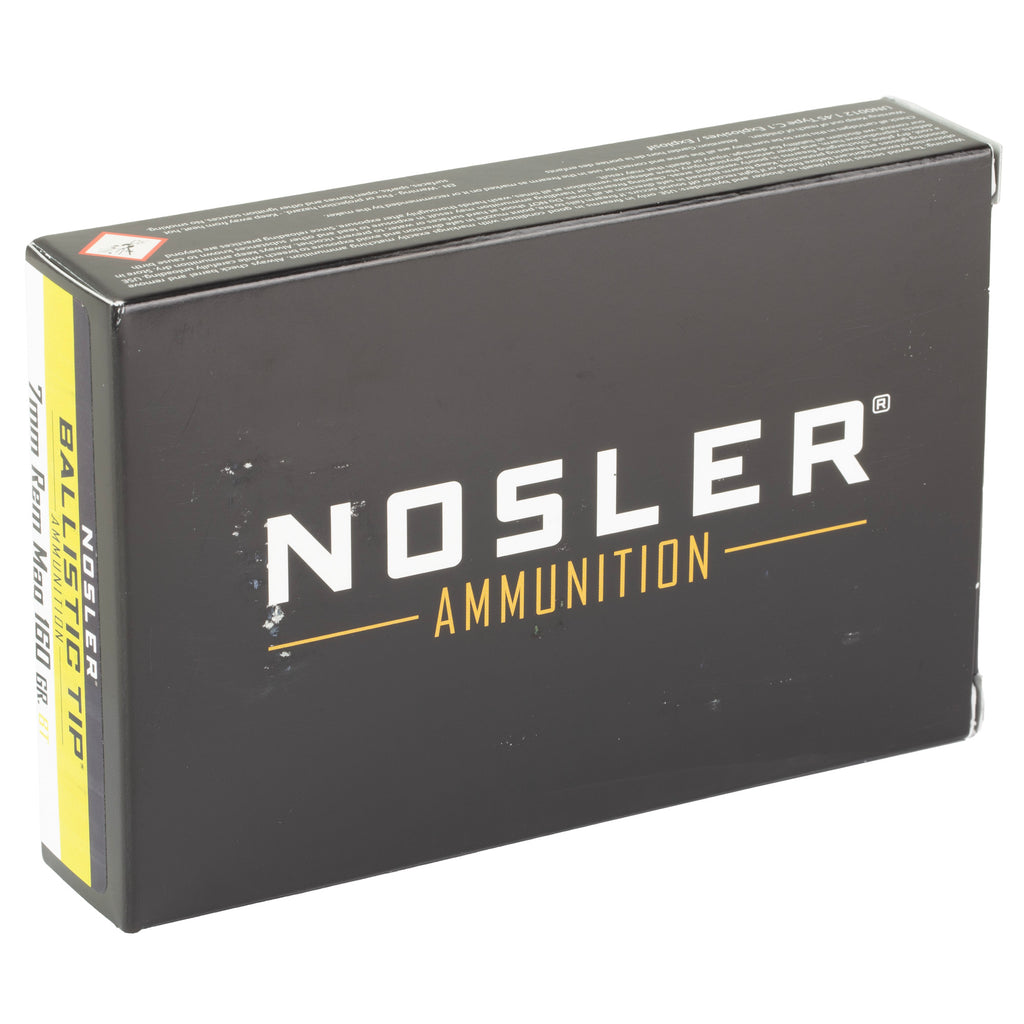 Nosler 7mm Remington Magnum Ballistic Tip Ammunition - 160 Grain, Pack of 20