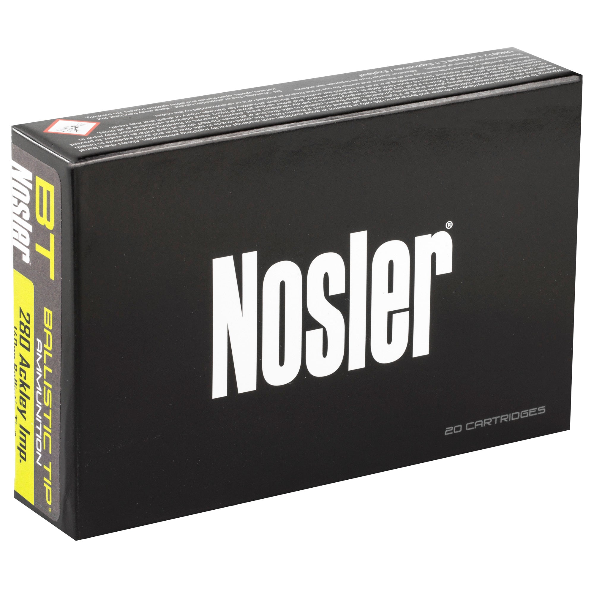 Nosler 280 Ackley Improved Ballistic Tip Hunting Bullets - 140 Grain, Box of 20