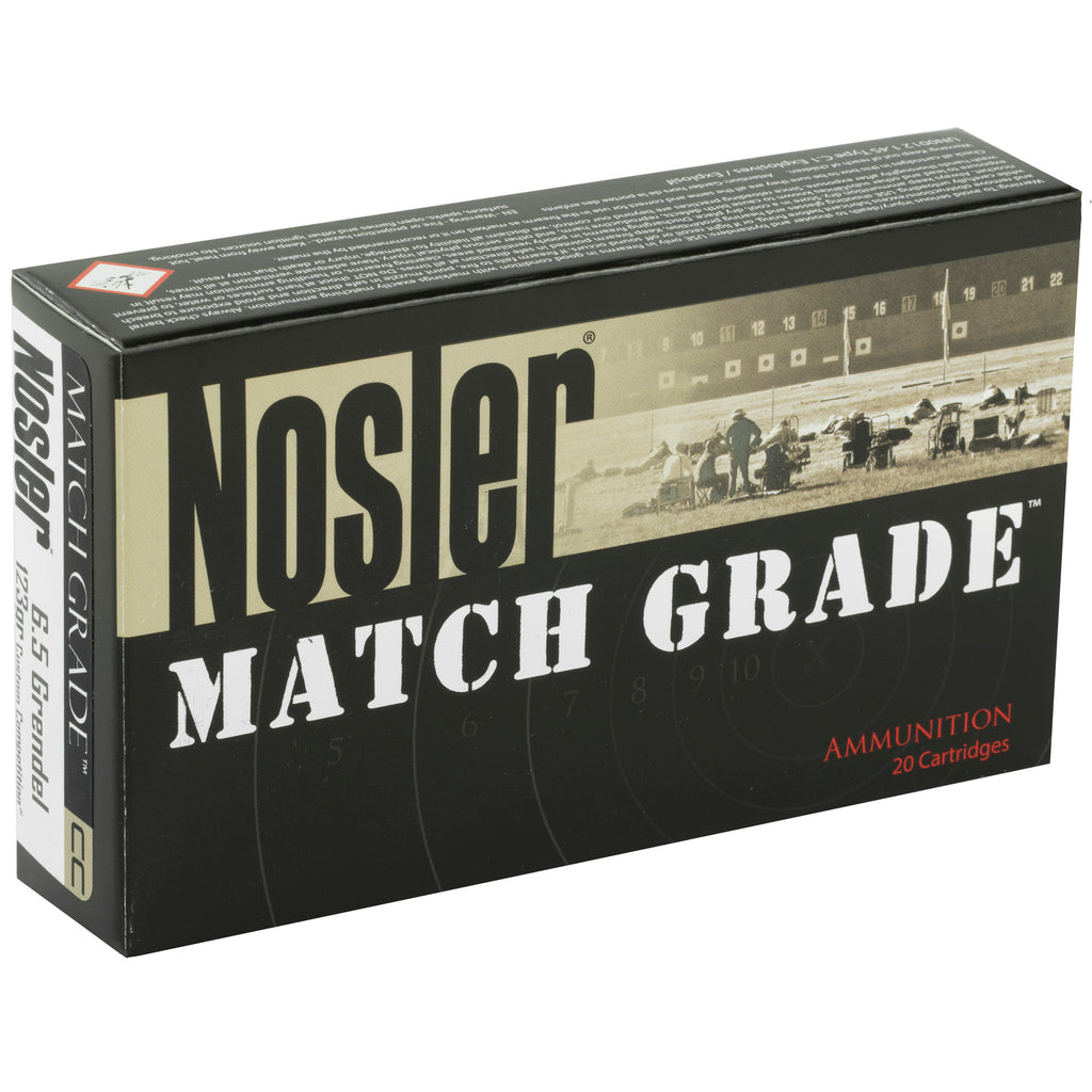 Nosler Custom Competition 6.5 Grendel 123 Grain Bullets (20/200)
