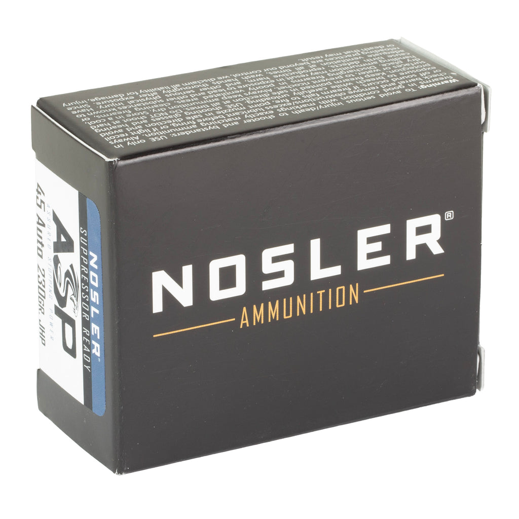 Nosler Assured Stopping Power 45 ACP 230-Grain Hollow Point Ammunition (Part No. 51277)