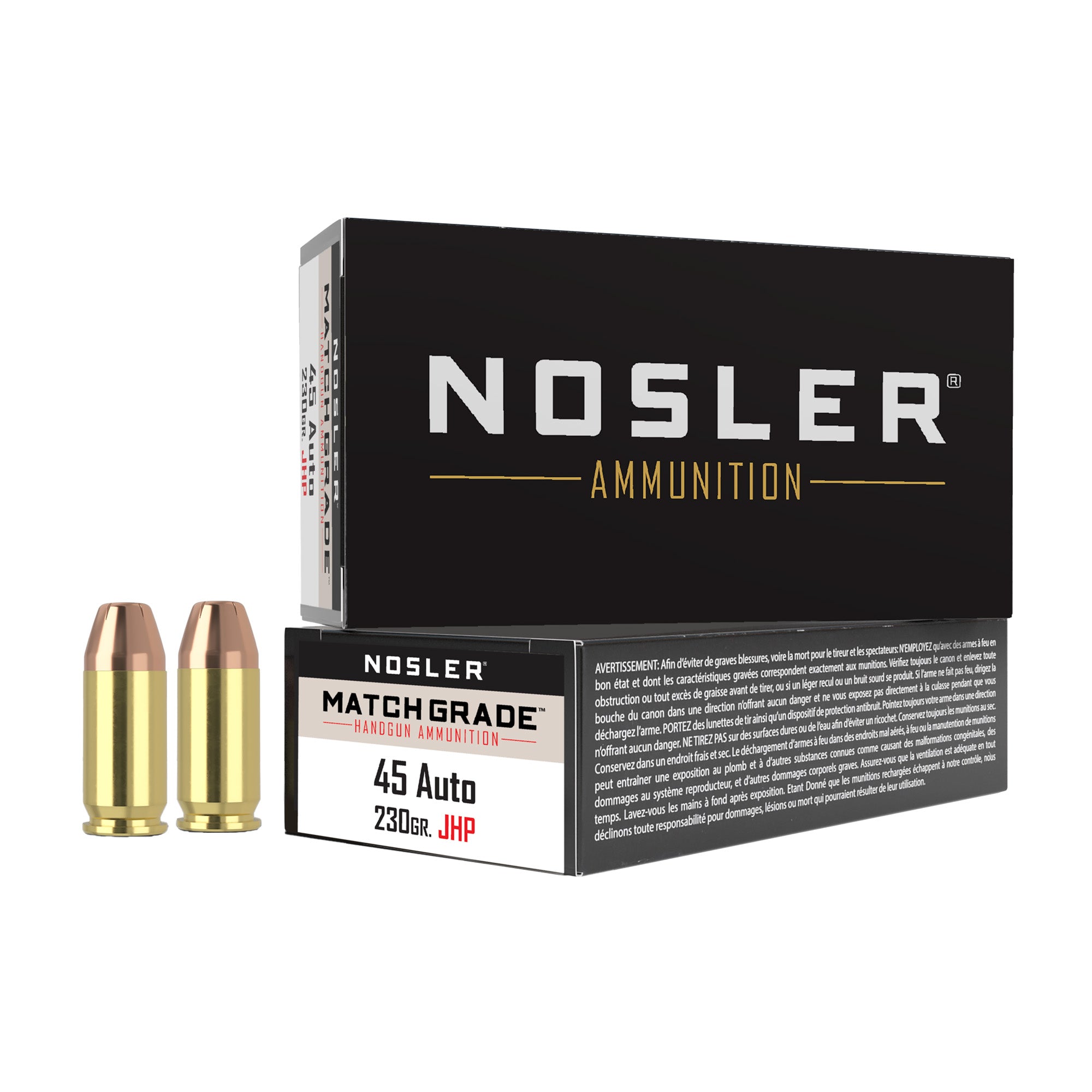 Nosler Assured Stopping Power .45 ACP 230-Grain Hollow Point Ammunition (50 Rounds)