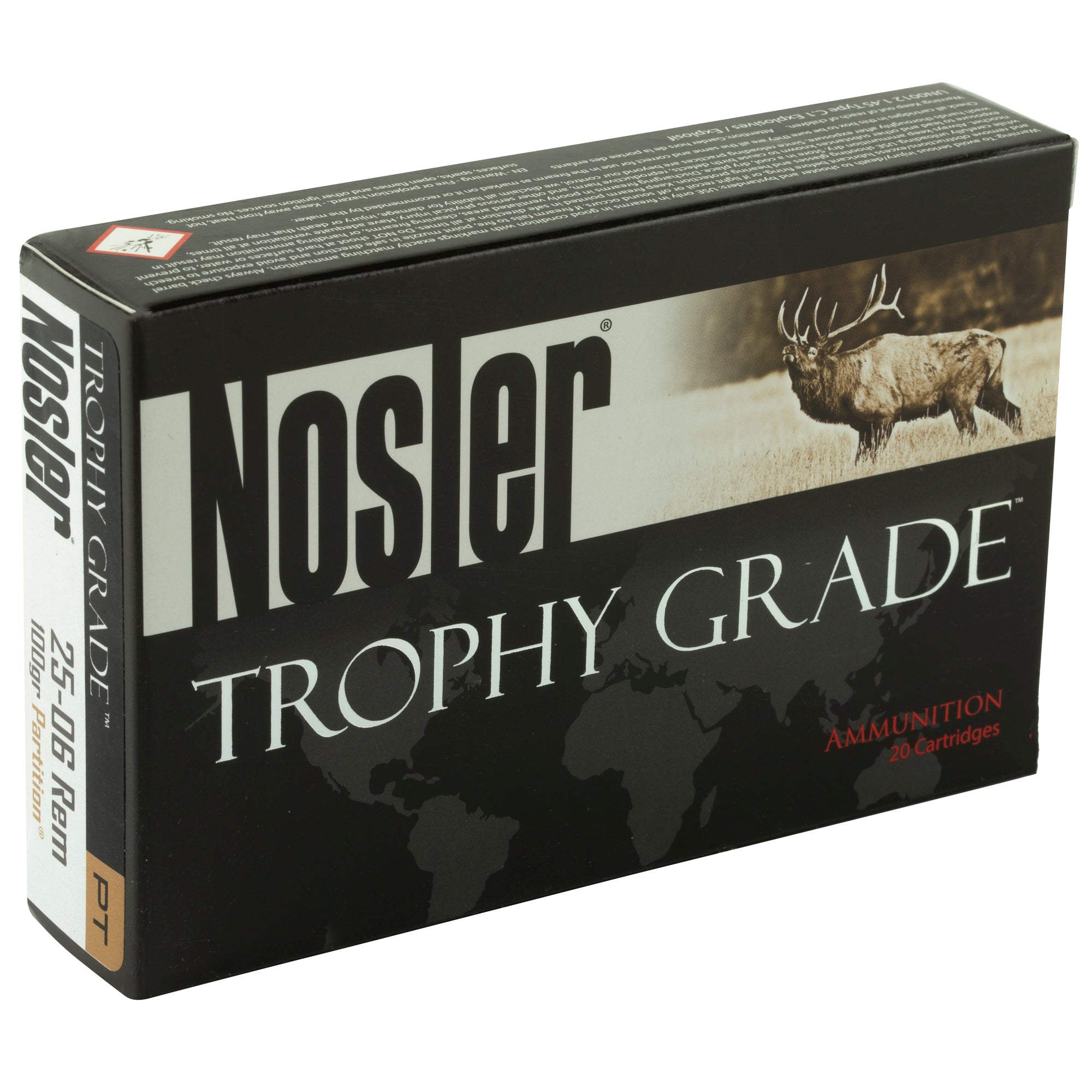 Nosler Trophy Grade 25-06 Remington 100-Grain Partition Ammunition, 20-Round Box