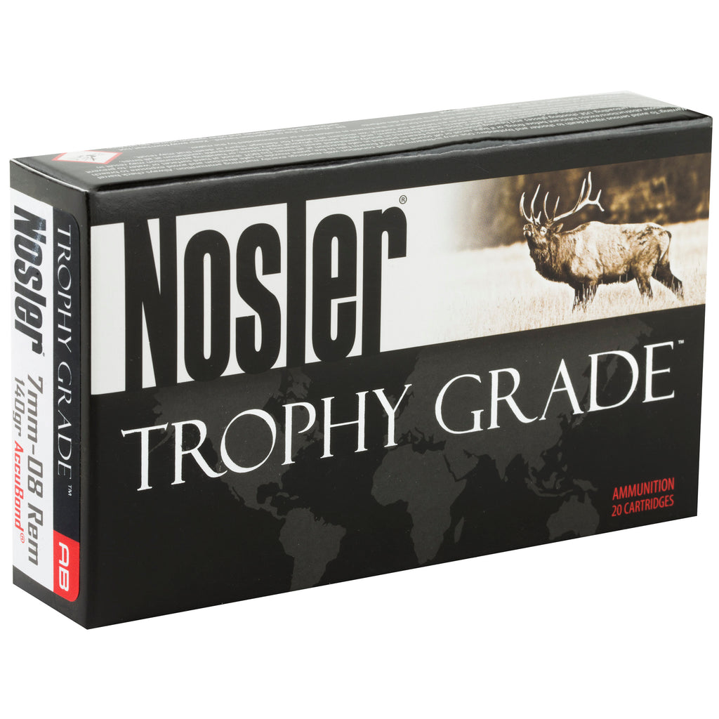Nosler Trophy Grade 7mm-08 140 Grain AccuBond Ammunition - 20 Rounds