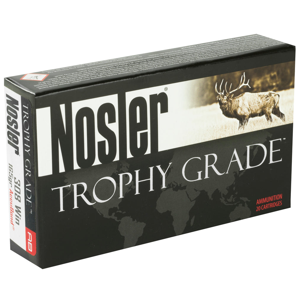 Nosler Trophy Grade 308 Winchester 165 Grain AccuBond Ammunition (20 Rounds)