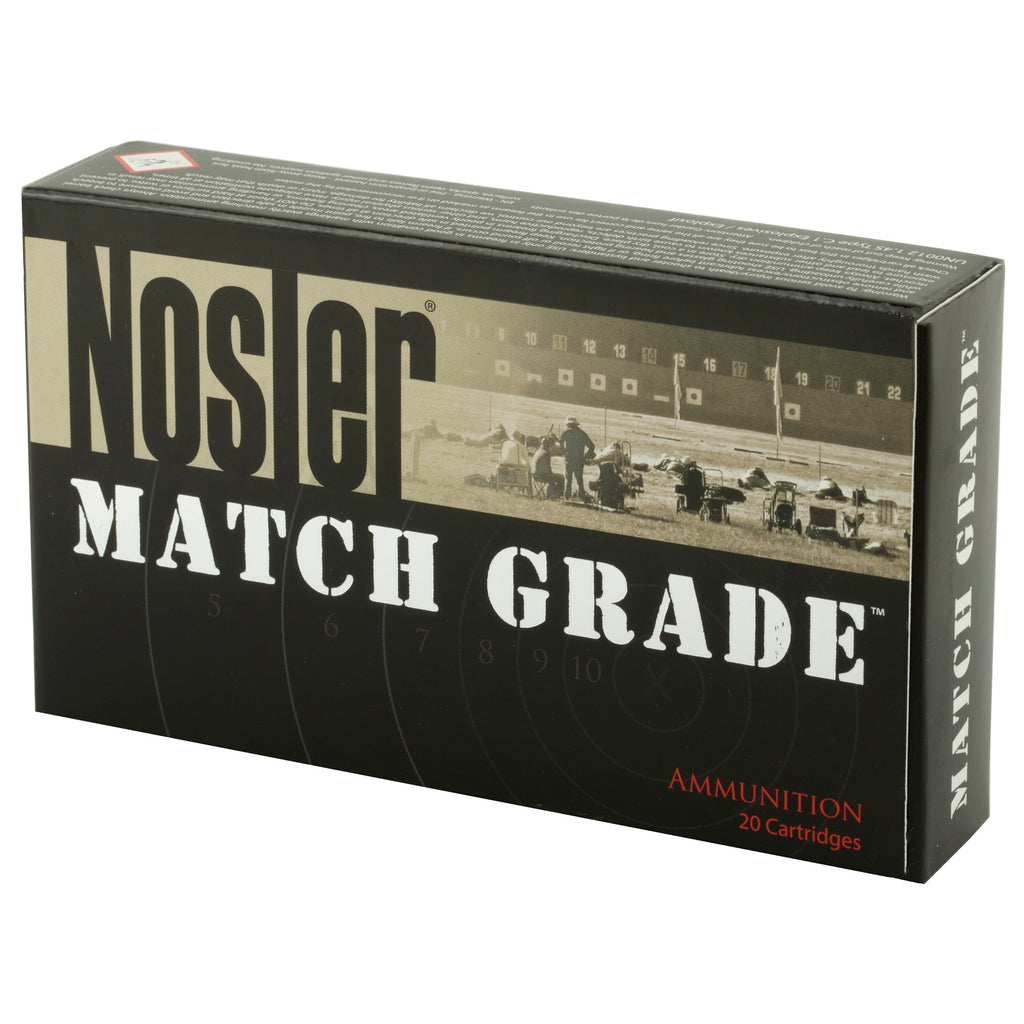 Nosler Match Grade 308 Winchester 168 Grain Custom Competition Ammunition (20 Rounds per Box, 200 per Case)