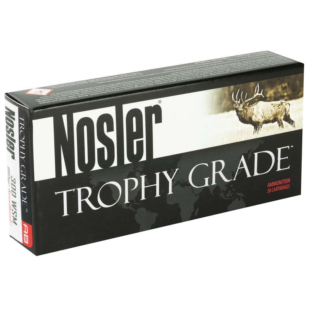 Nosler Trophy Grade 300 Winchester Short Magnum 180 Grain AccuBond Ammunition - 20 Rounds