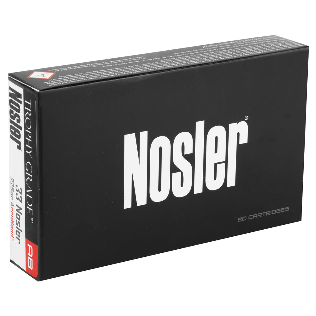 Nosler Trophy Grade 33 Nosler 225 Grain AccuBond Ammunition - 20 Rounds per Box