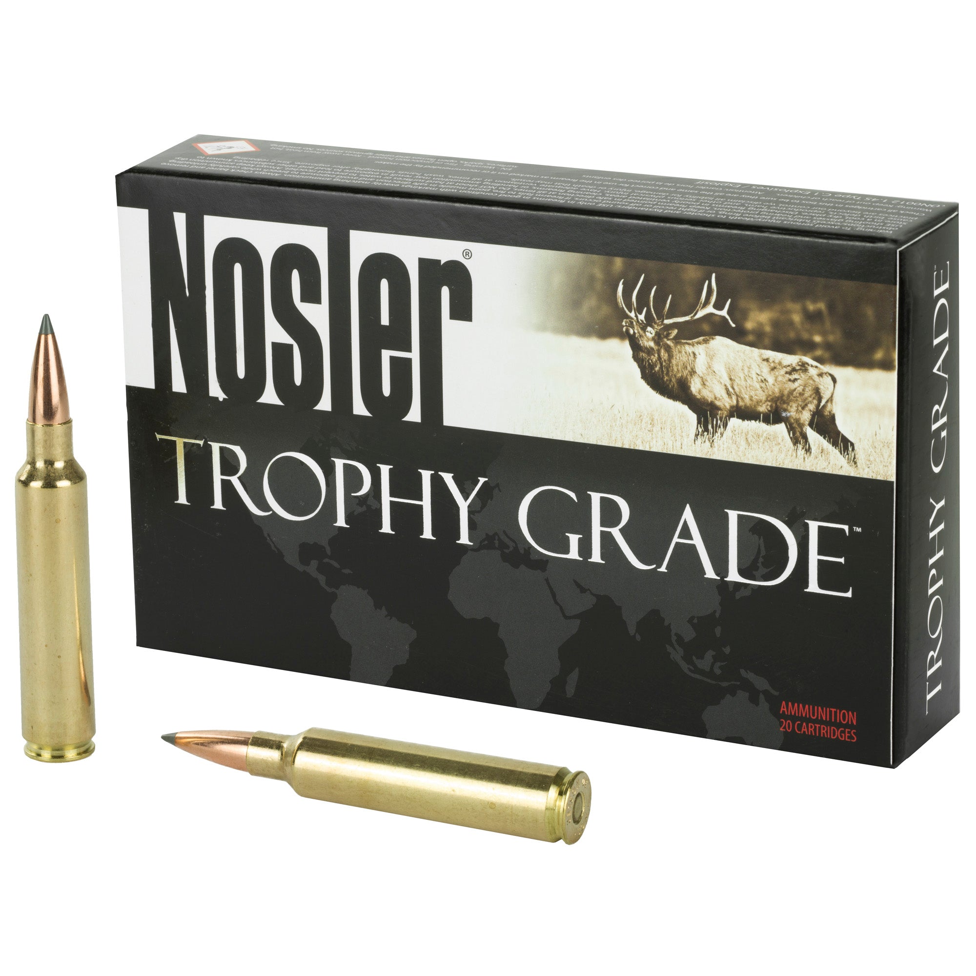Nosler Trophy Grade AccuBond Long Range Ammunition – 30 Nosler, 210 Grain, 20 Rounds per Box