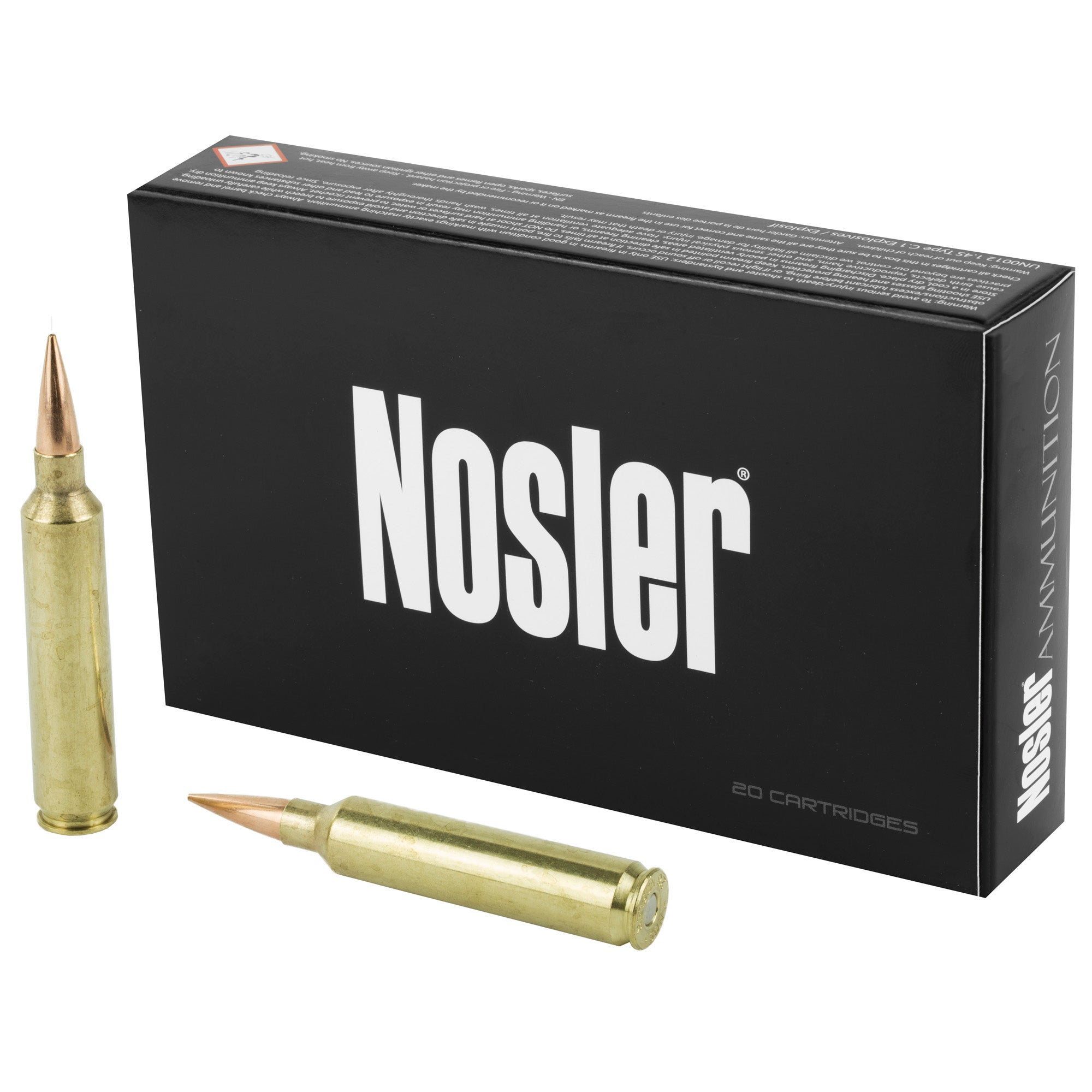 Nosler 28 Nosler RDF HPBT Boat Tail Hollow Point Ammunition – 185 Grain, 20 Rounds per Box