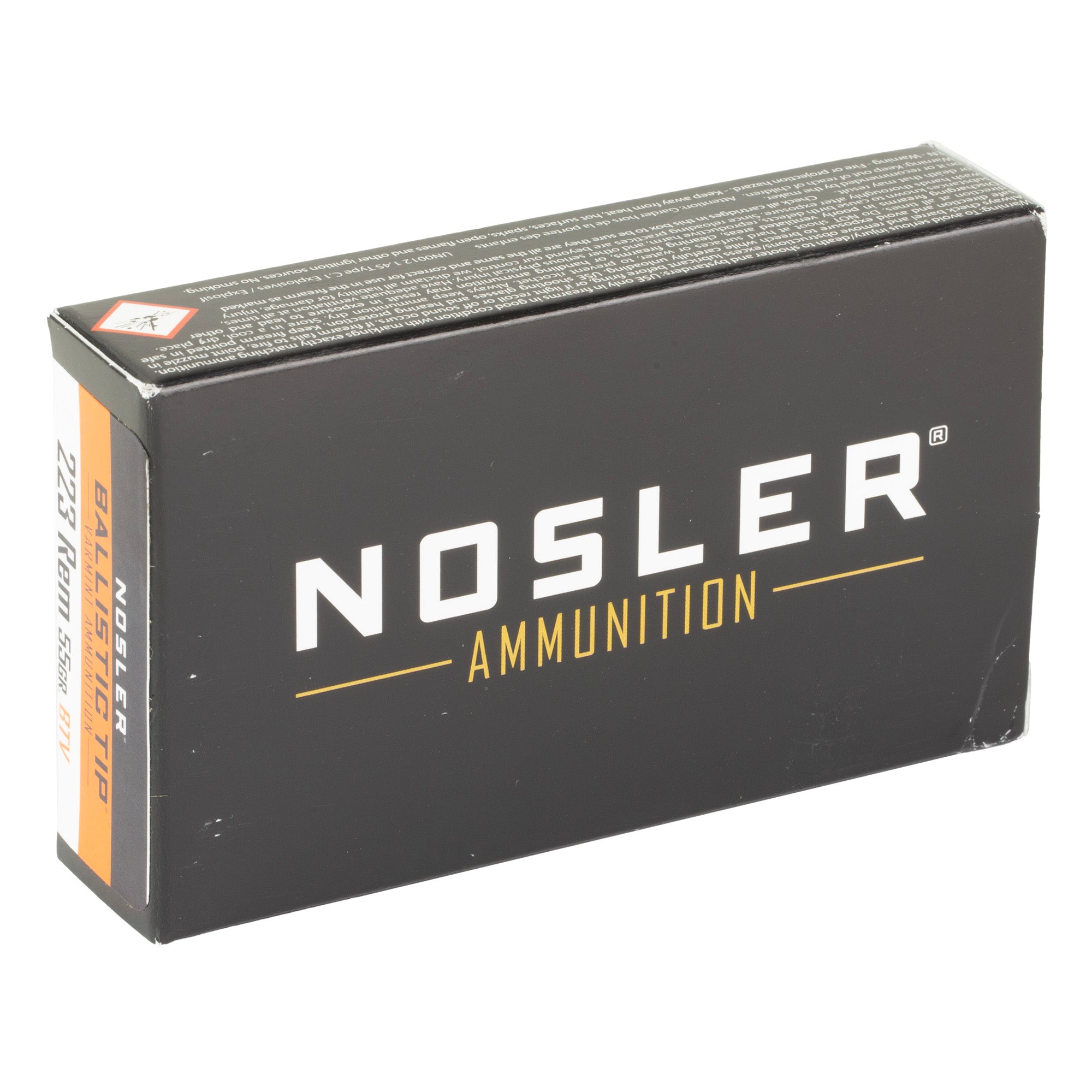 Nosler 223 Remington 55 Grain Ballistic Tip Ammunition - 20 Rounds per Box, 200 per Case