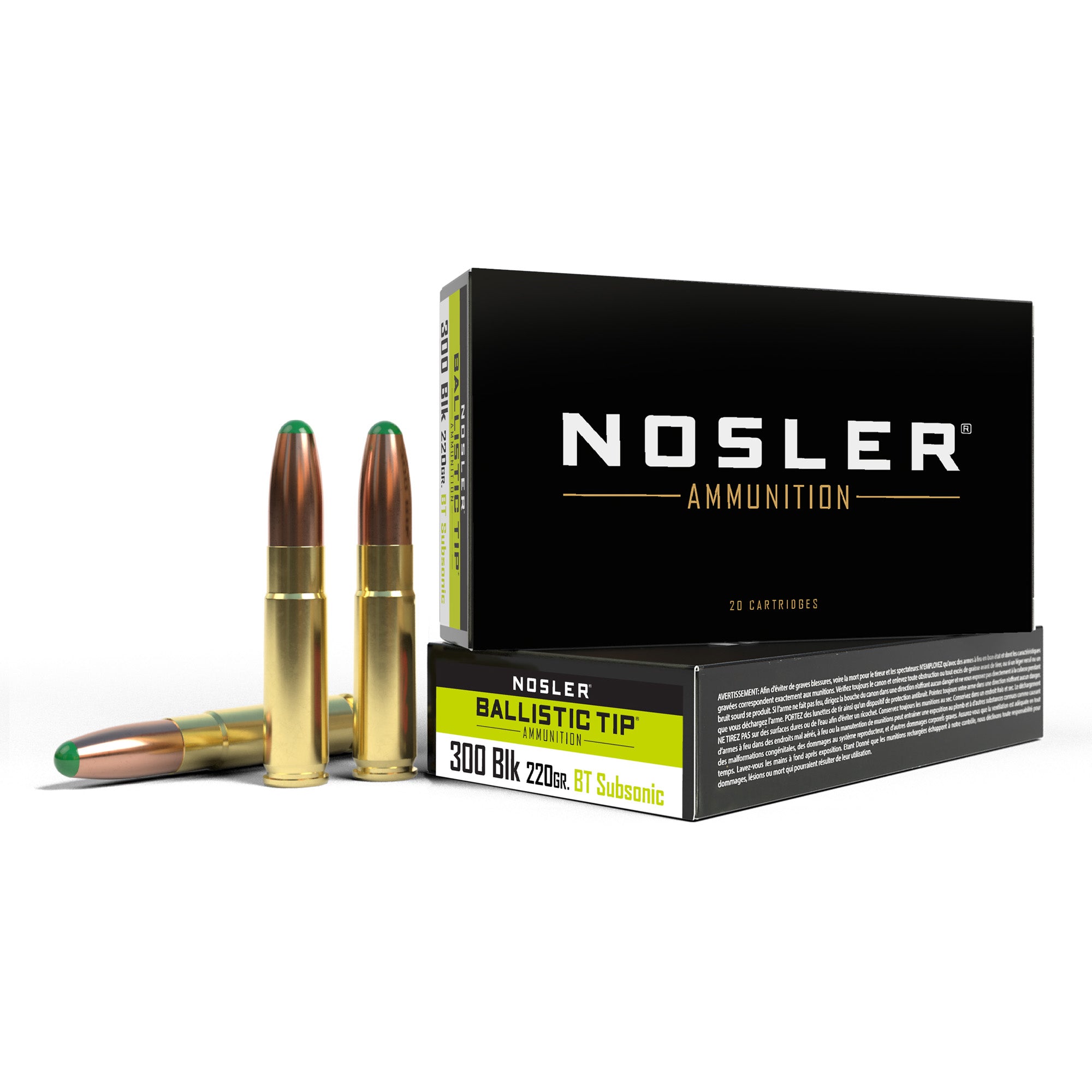 Nosler 300 Blackout 220 Grain Ballistic Tip Ammunition – Reliable Hunting Cartridge