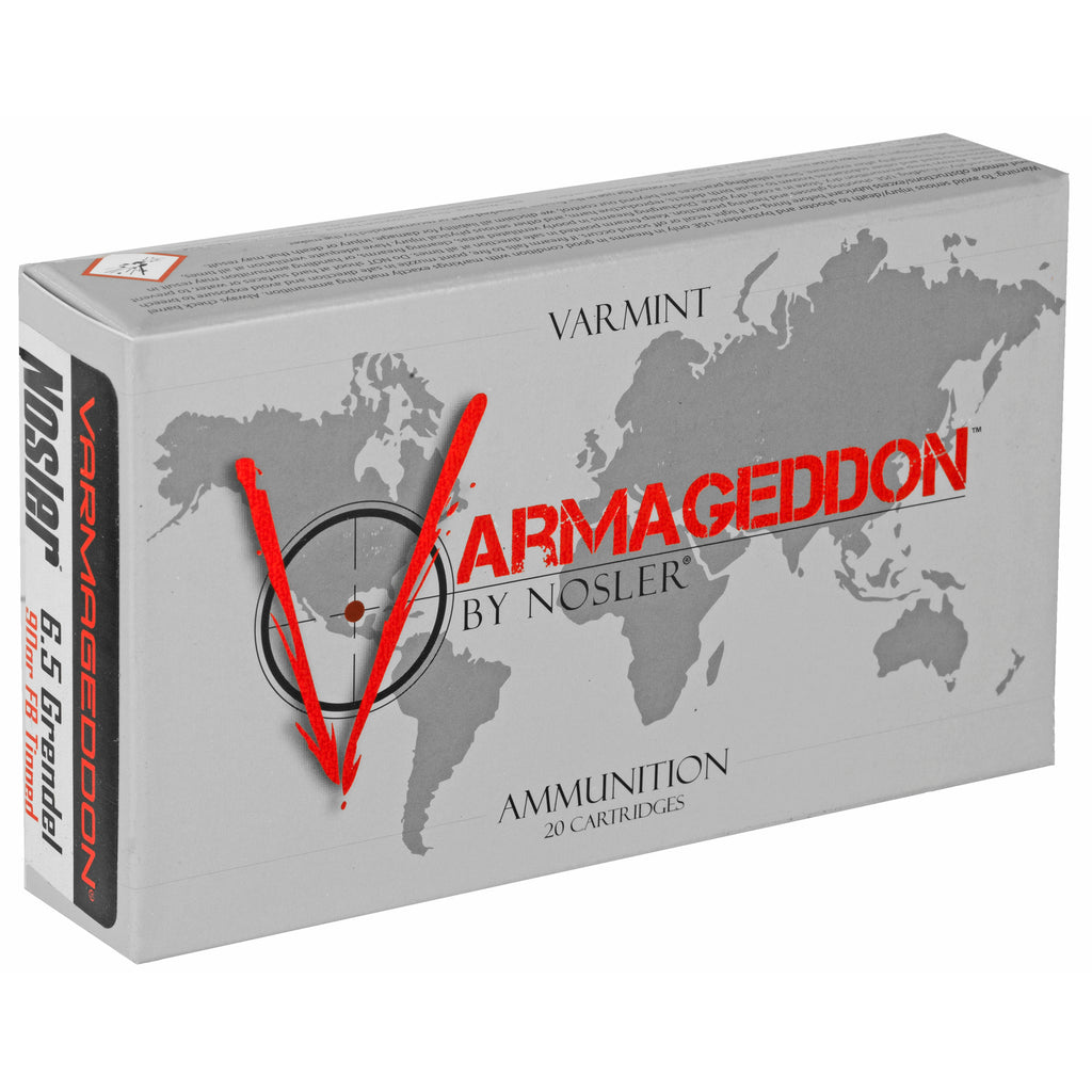 Nosler Varmageddon 6.5 Grendel 90-Grain Flat Base Tipped Bullets (20 per Box, 200 per Case)
