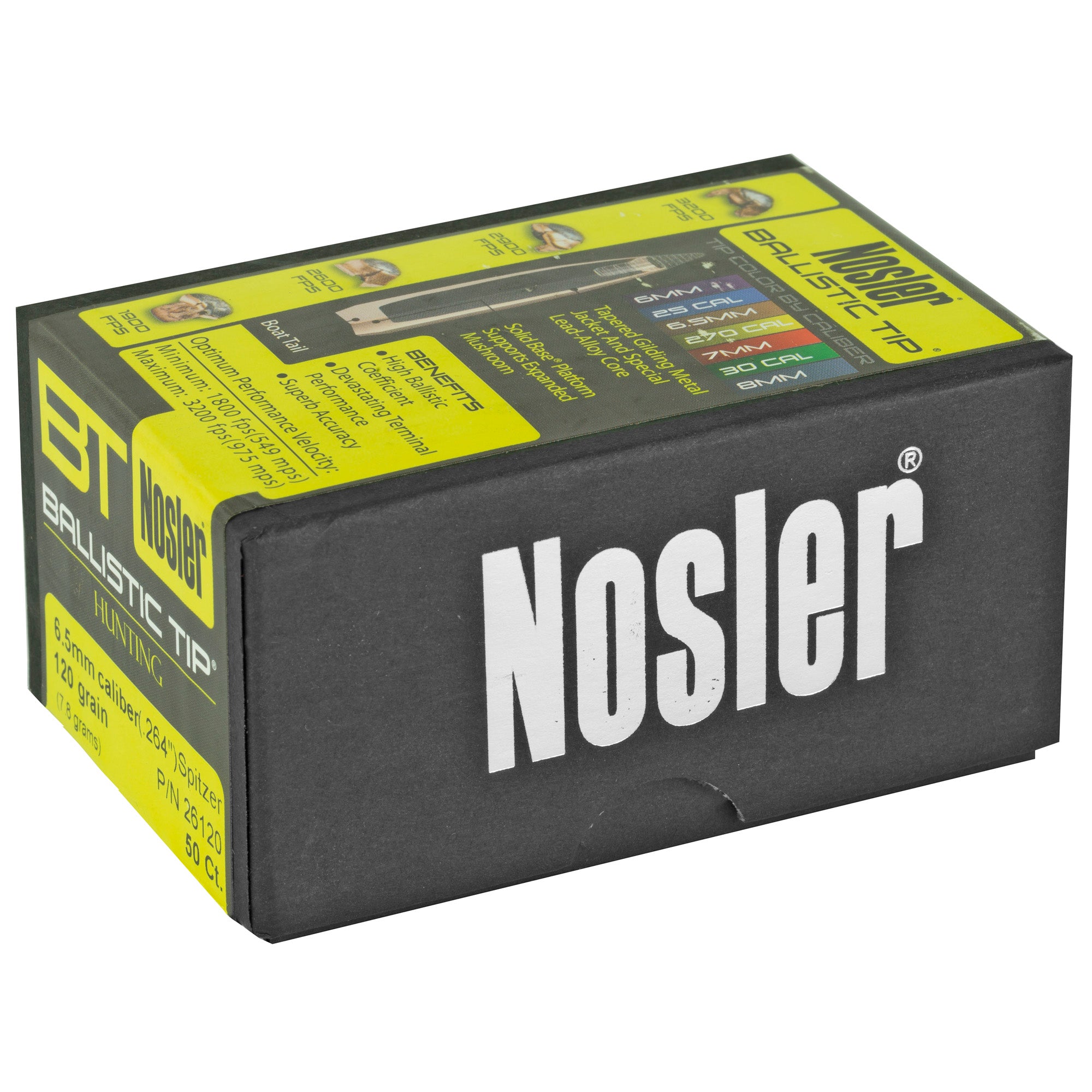Nosler 6.5mm 120 Grain Ballistic Tip Bullets - 50 Count
