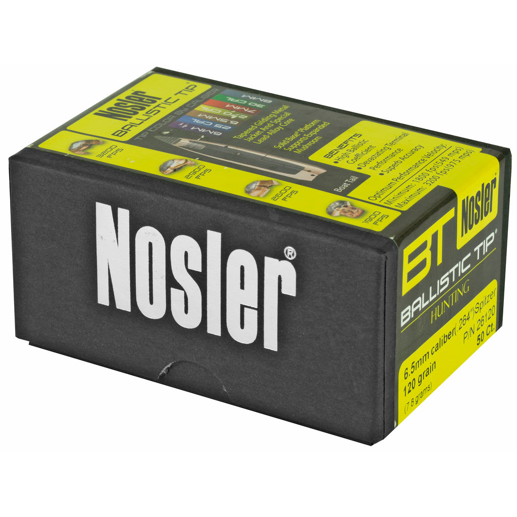Nosler 6.5mm 120 Grain Ballistic Tip Bullets - 50 Count