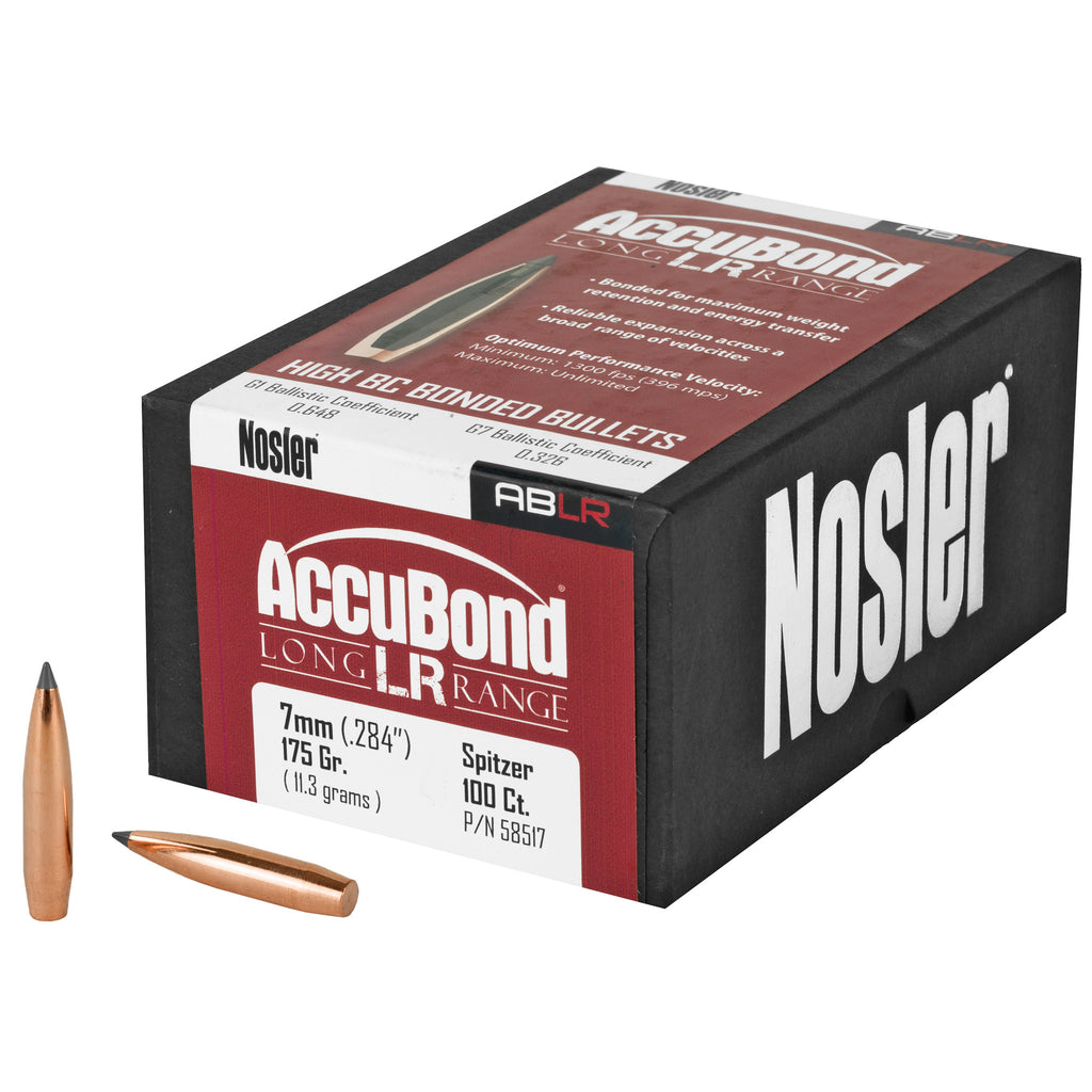 Nosler AccuBond Long Range 7mm 175 Grain Bullet - Precision Hunting Ammunition
