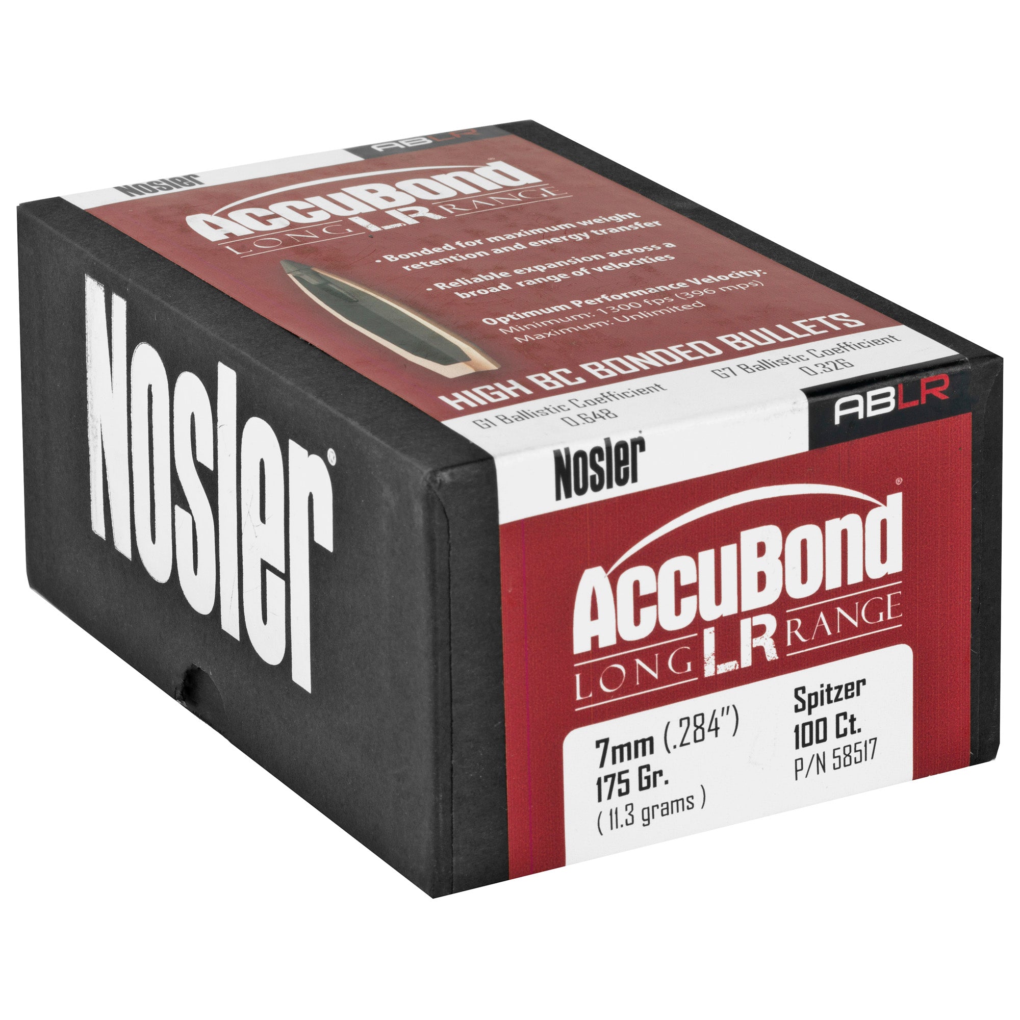 Nosler AccuBond Long Range 7mm 175 Grain Bullet - Precision Hunting Ammunition
