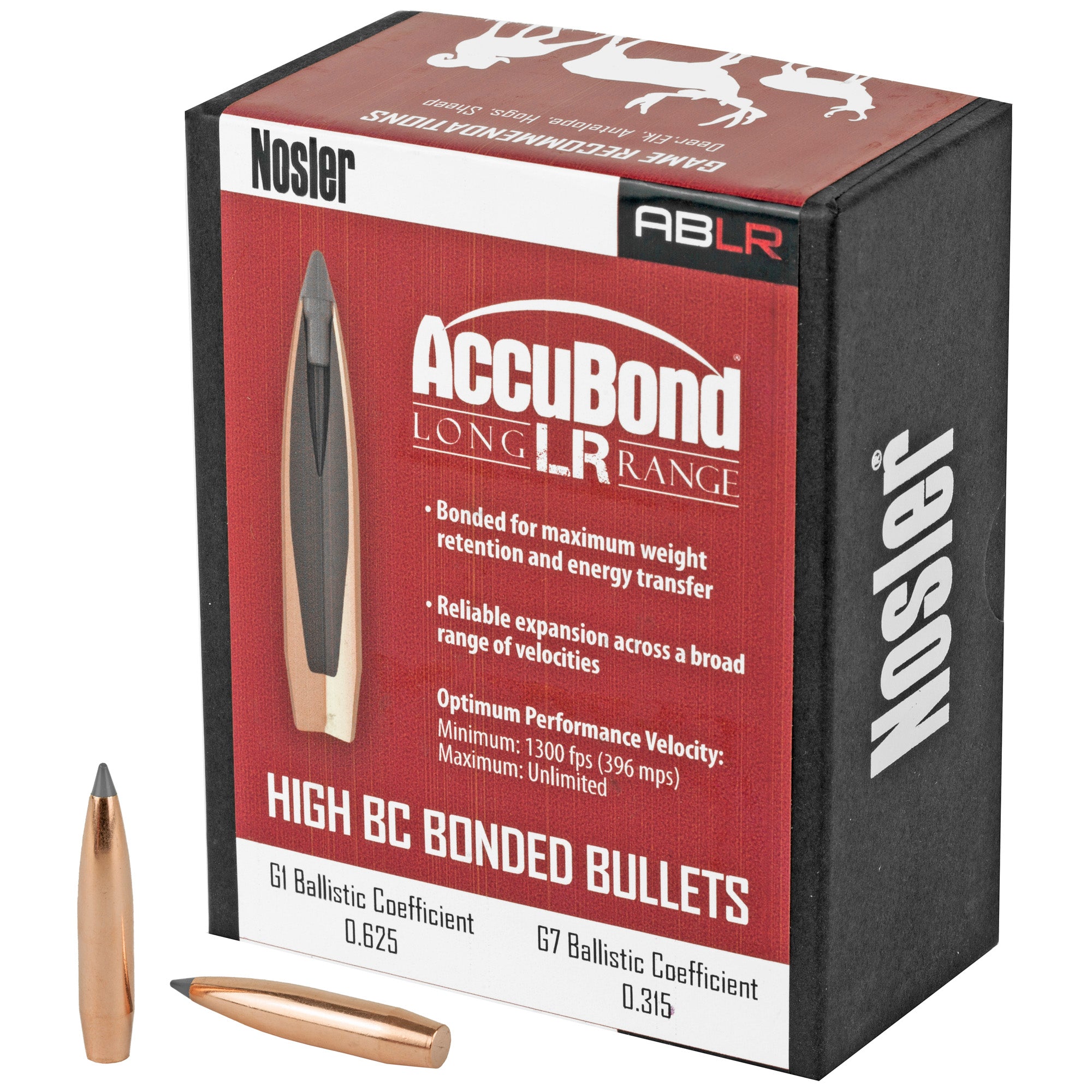 Nosler AccuBond Long Range 6.5mm 142 Grain Rifle Bullets (100 Count)