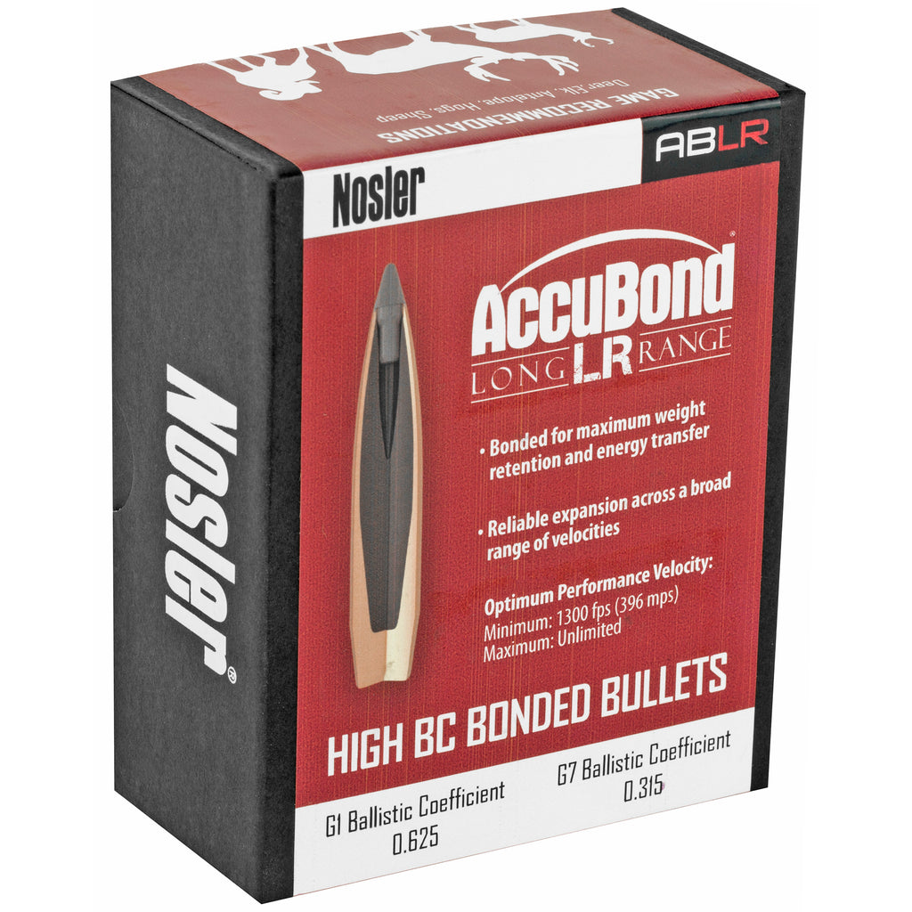 Nosler AccuBond Long Range 6.5mm 142 Grain Rifle Bullets (100 Count)