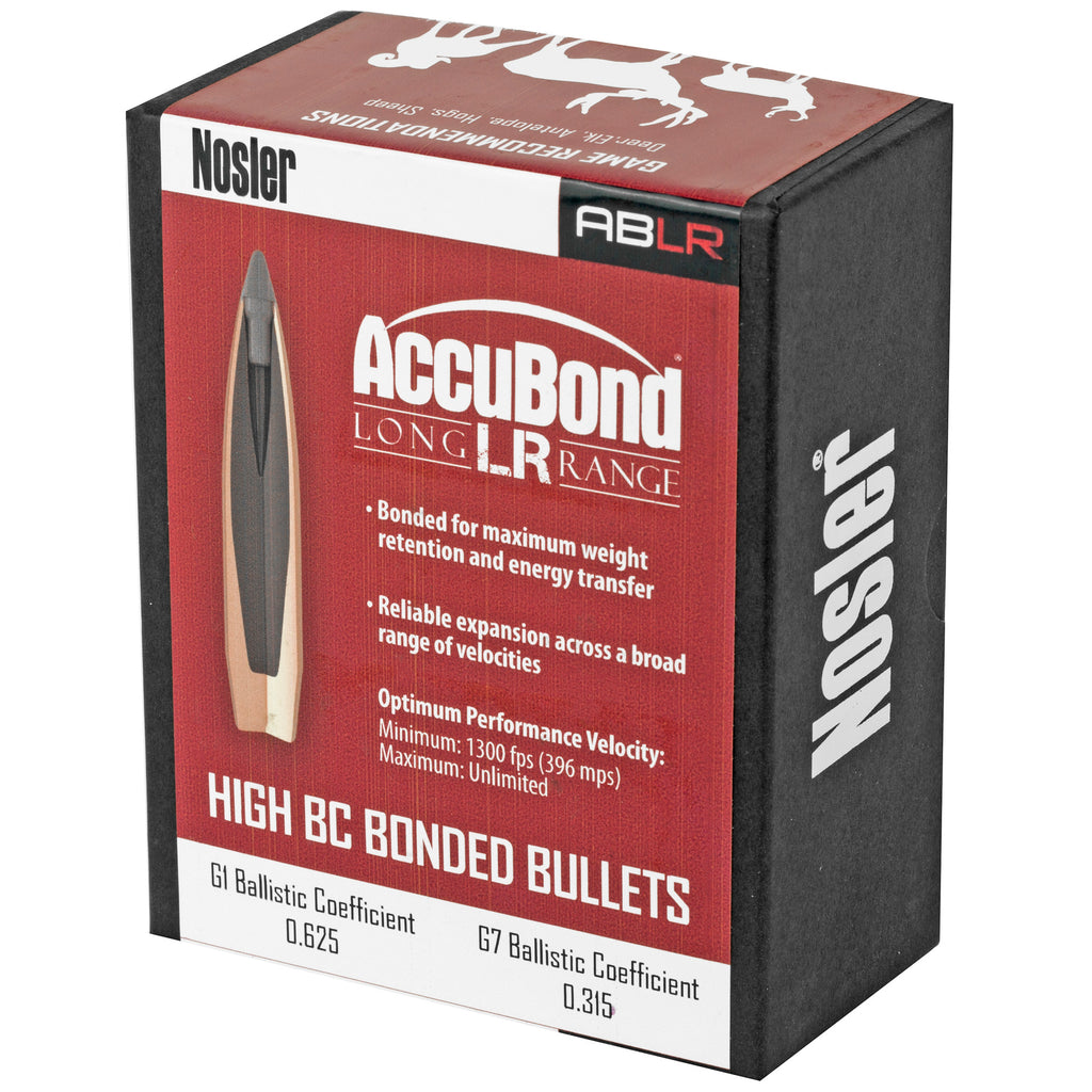 Nosler AccuBond Long Range 6.5mm 142 Grain Rifle Bullets (100 Count)