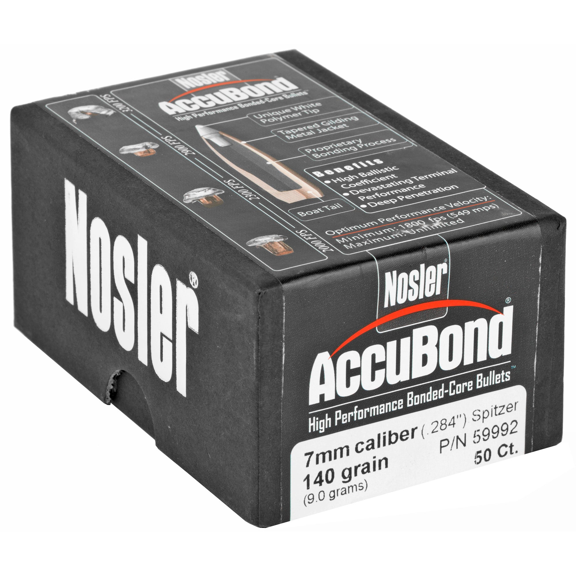 Nosler 7mm 140 Grain AccuBond Bullet - 50 Count