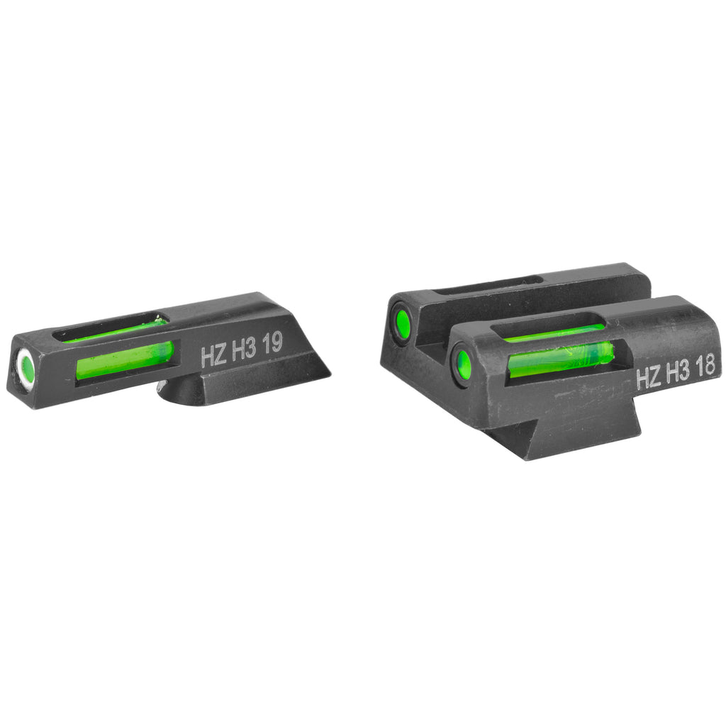 Hi-Viz LightWave H3 Green Sight Set for CZ 75 G/G with Tritium and LitePipe Technology