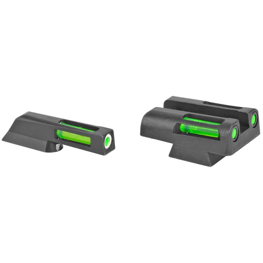 Hi-Viz LightWave H3 Green Sight Set for CZ 75 G/G with Tritium and LitePipe Technology