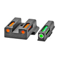Hi-Viz LightWave H3 Tritium and Fiber-Optic Sight Set for EZ380 – Green and Orange