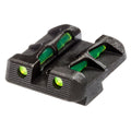 Hi-Viz LiteWave Rear Sight for Glock Pistols (Part GLLW15) with Green, Red, and Black LitePipes
