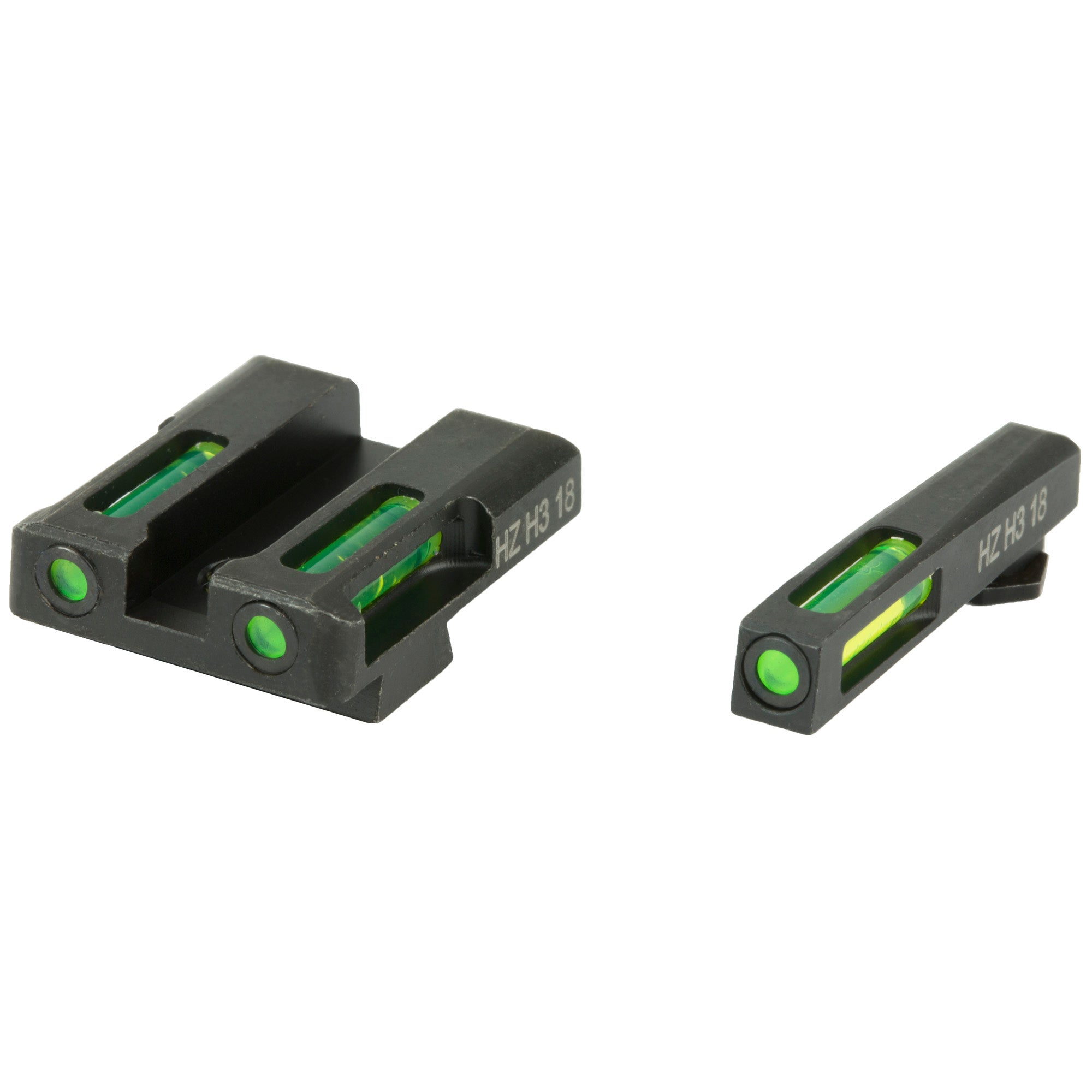 Hi-Viz LiteWave H3 Green Sights for Glock 9mm, .40 S&W, and .357 Sig Models