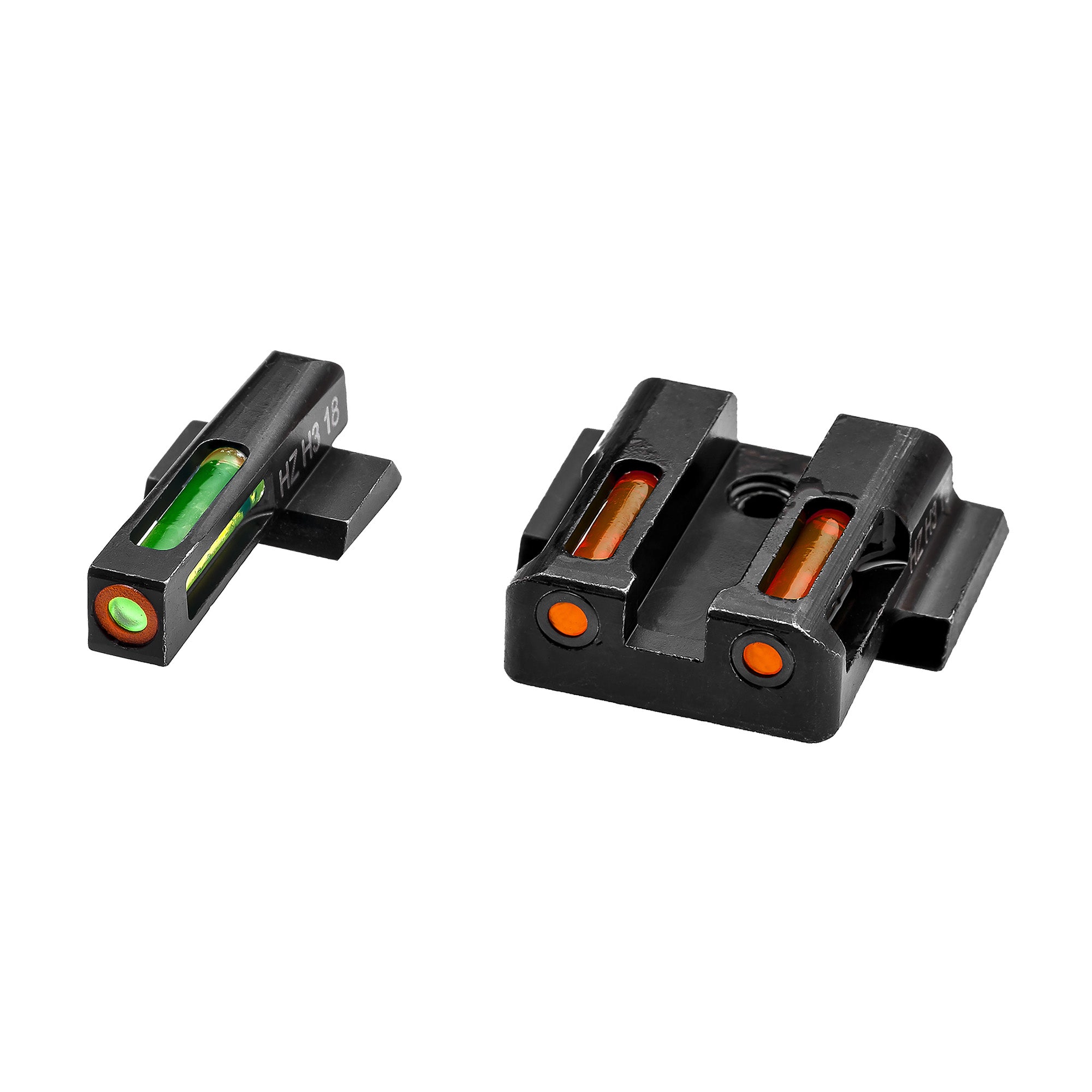 Hi-Viz LiteWave H3 Sight for Smith & Wesson M&P Shield - Green and Orange Tritium Night Sights