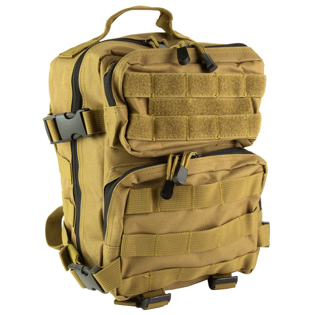 NcSTAR VISM Every Day Pack Tan - Versatile Tactical Backpack with Multiple Compartments and MOLLE Webbing