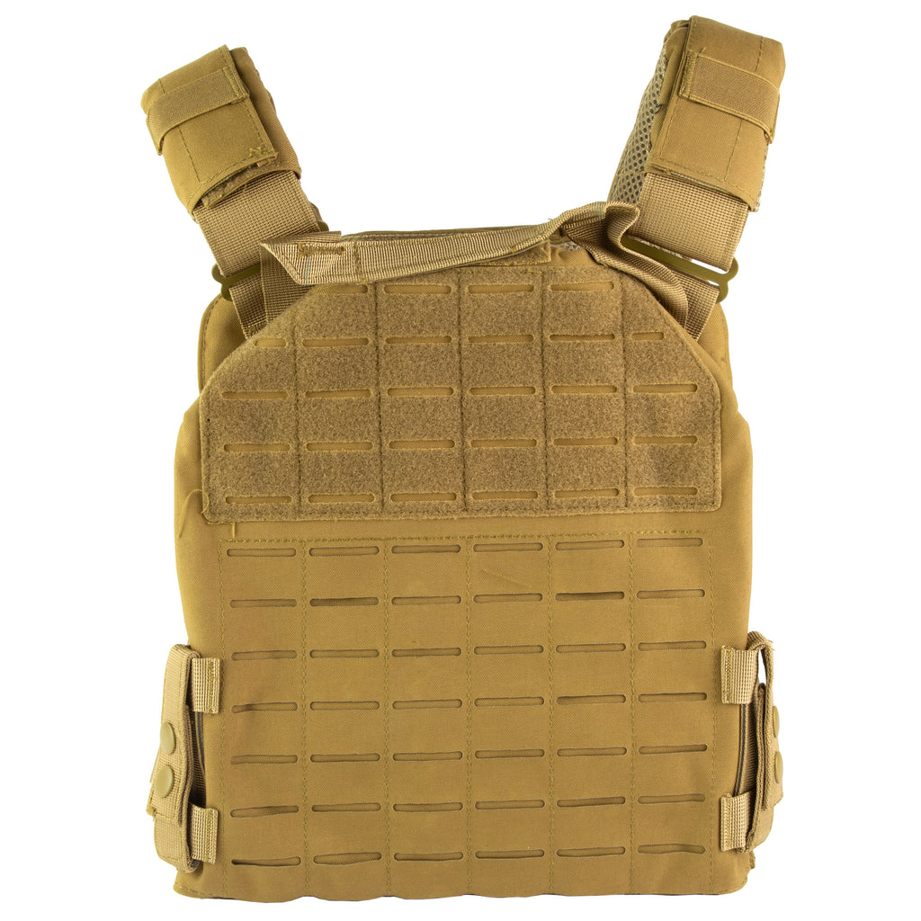 NcSTAR Laser Cut Plate Carrier Model CVLCPC3050T in Tan with Removable Pouch Insert
