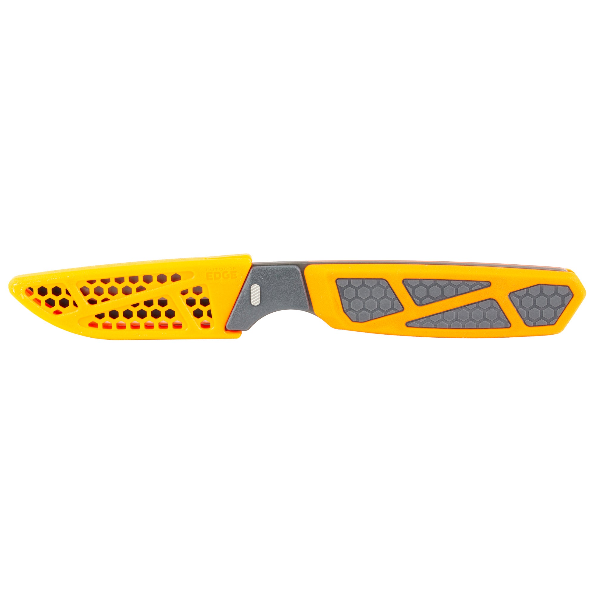 Outdoor Edge Razor APX 3-inch Fixed Blade Knife with Orange Handle and Sheath