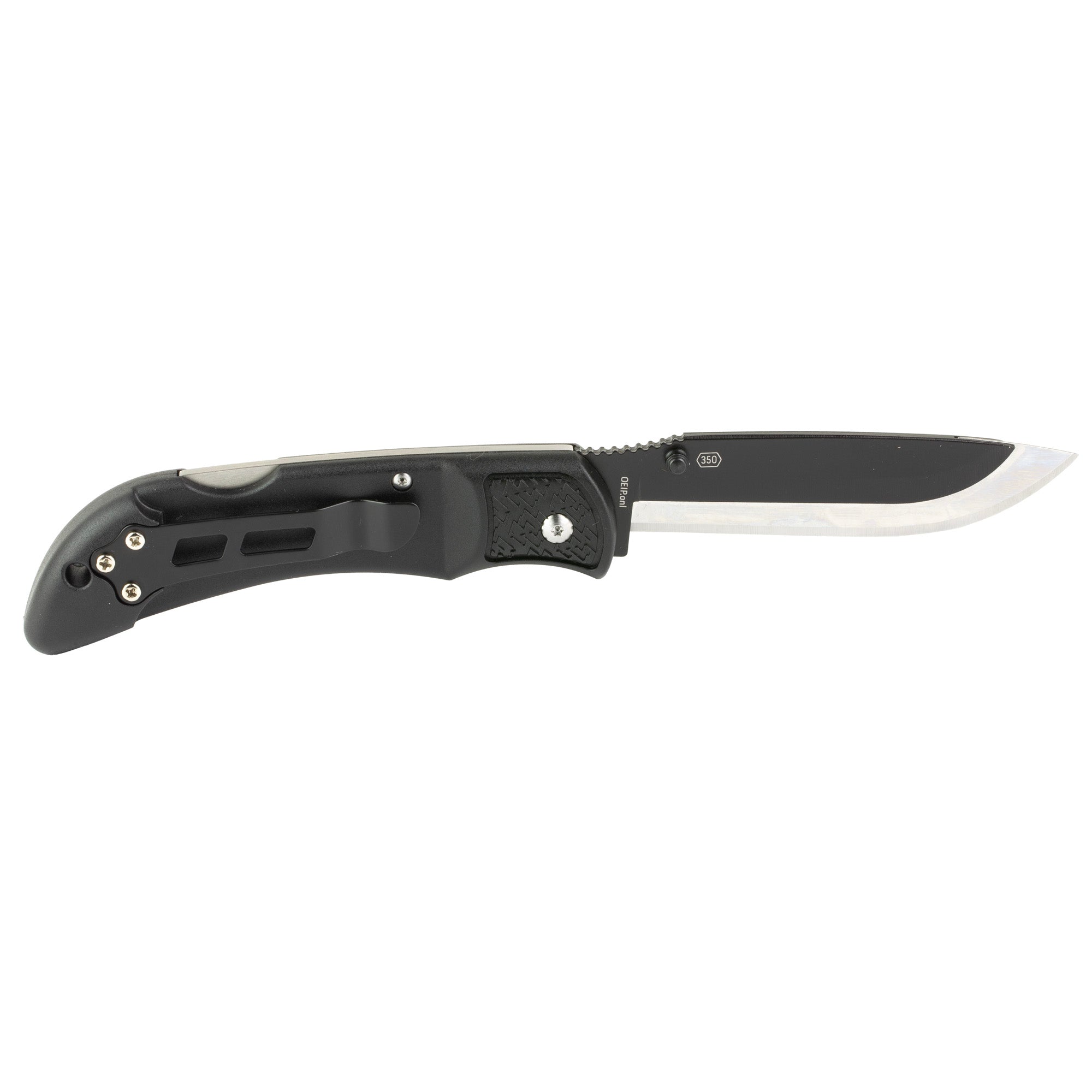 Outdoor Edge Razor Onyx 3.5-Inch Replaceable Blade Folding Knife - Black