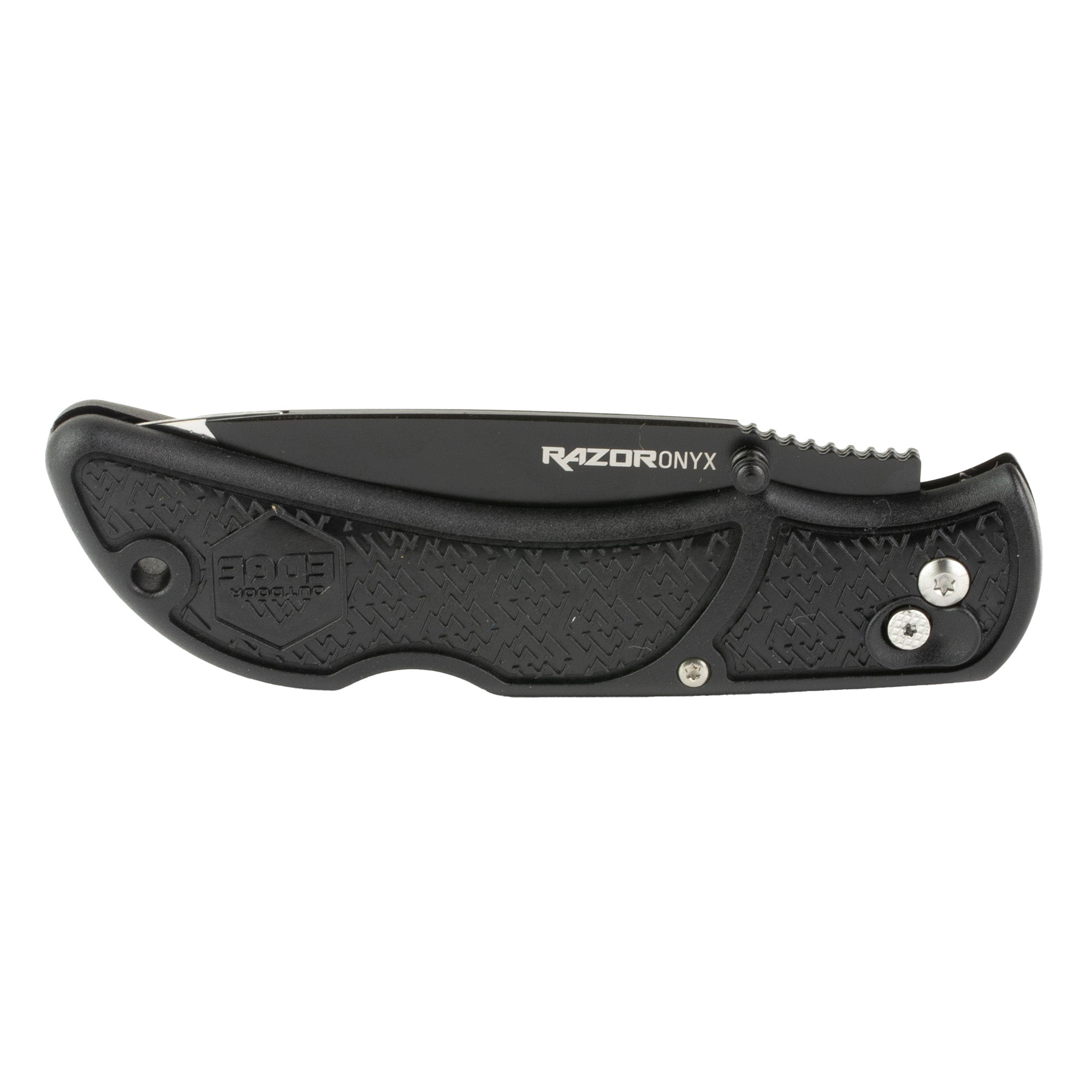 Outdoor Edge Razor Onyx 3.5-Inch Replaceable Blade Folding Knife - Black