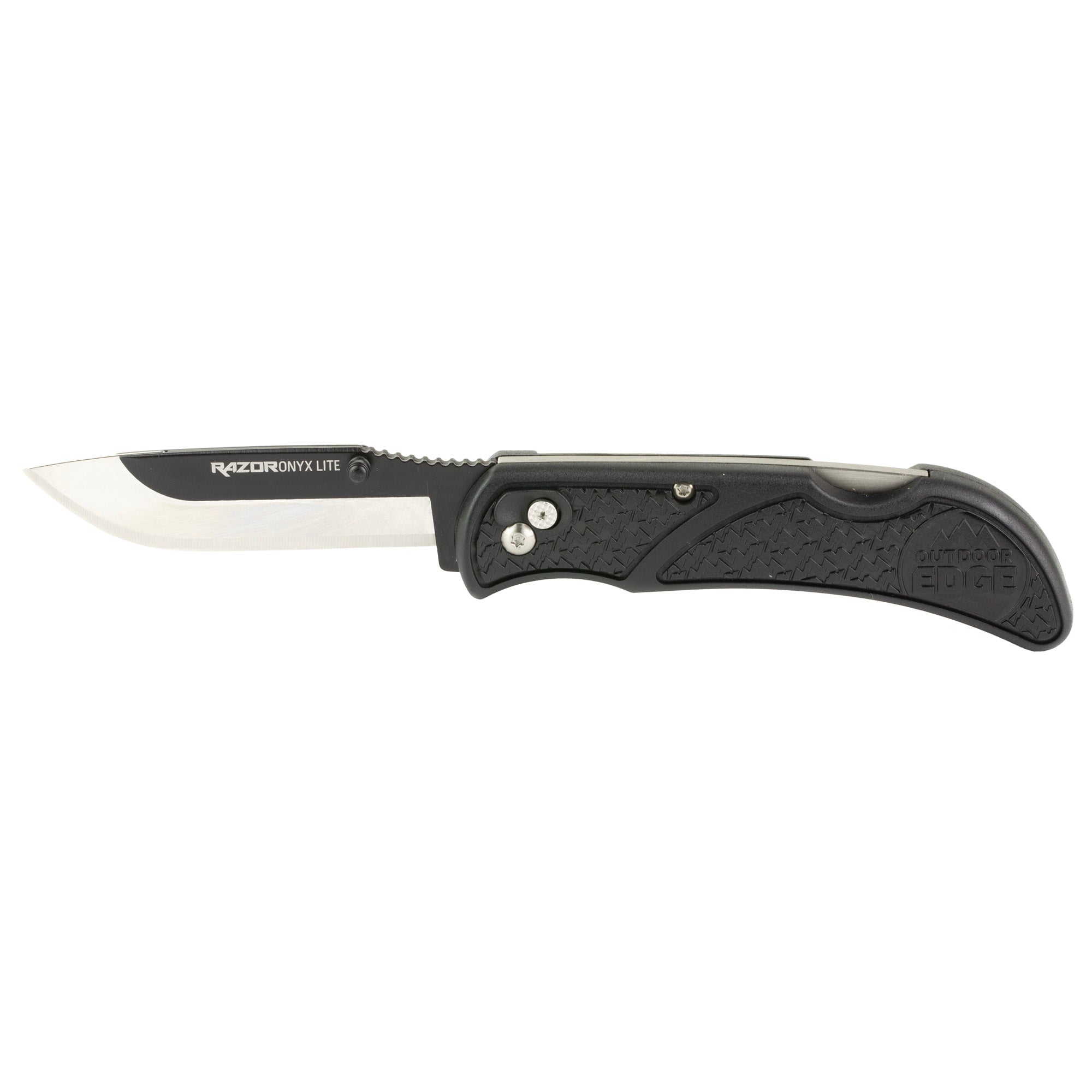 Outdoor Edge Razor Onyx 3-Inch Replaceable Blade Folding Knife, Black
