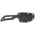 Outdoor Edge Pivot Fixed Blade Knife with Rotating Sheath – 6.5-Inch Plain Edge, Black