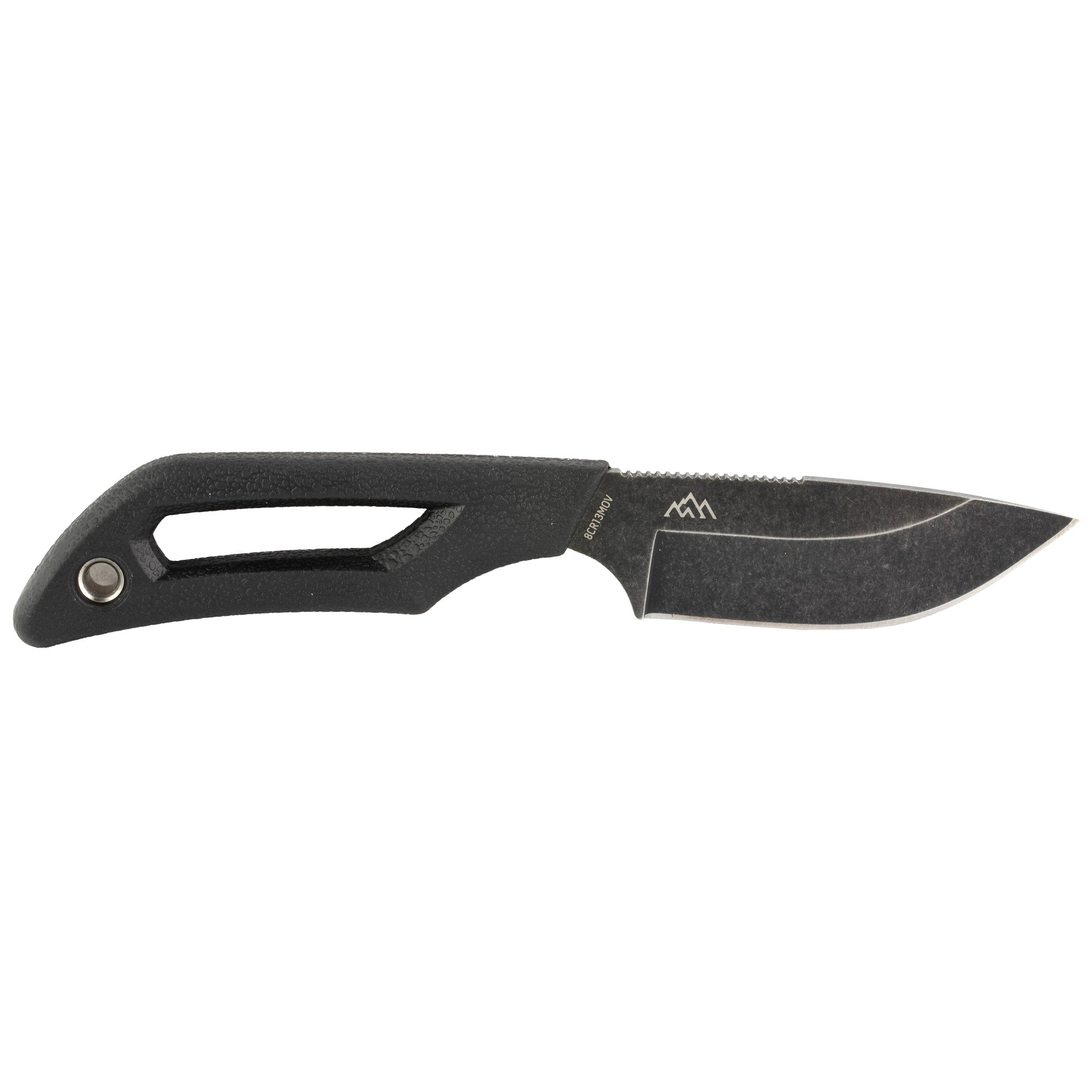 Outdoor Edge Pivot Fixed Blade Knife with Rotating Sheath – 6.5-Inch Plain Edge, Black