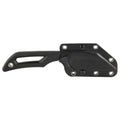 Outdoor Edge Pivot Fixed Blade Knife with Rotating Sheath and BlackStone Coating, 6.5 inches