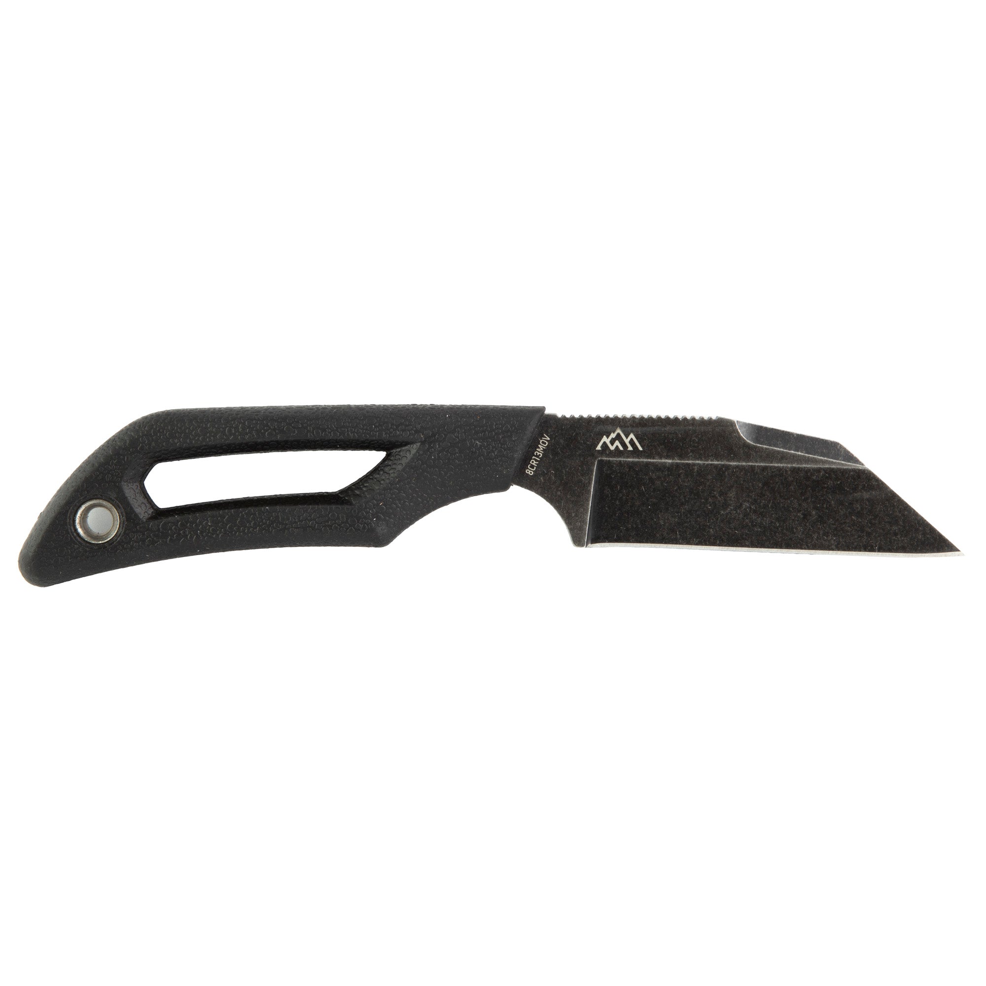 Outdoor Edge Pivot Fixed Blade Knife with Rotating Sheath and BlackStone Coating, 6.5 inches