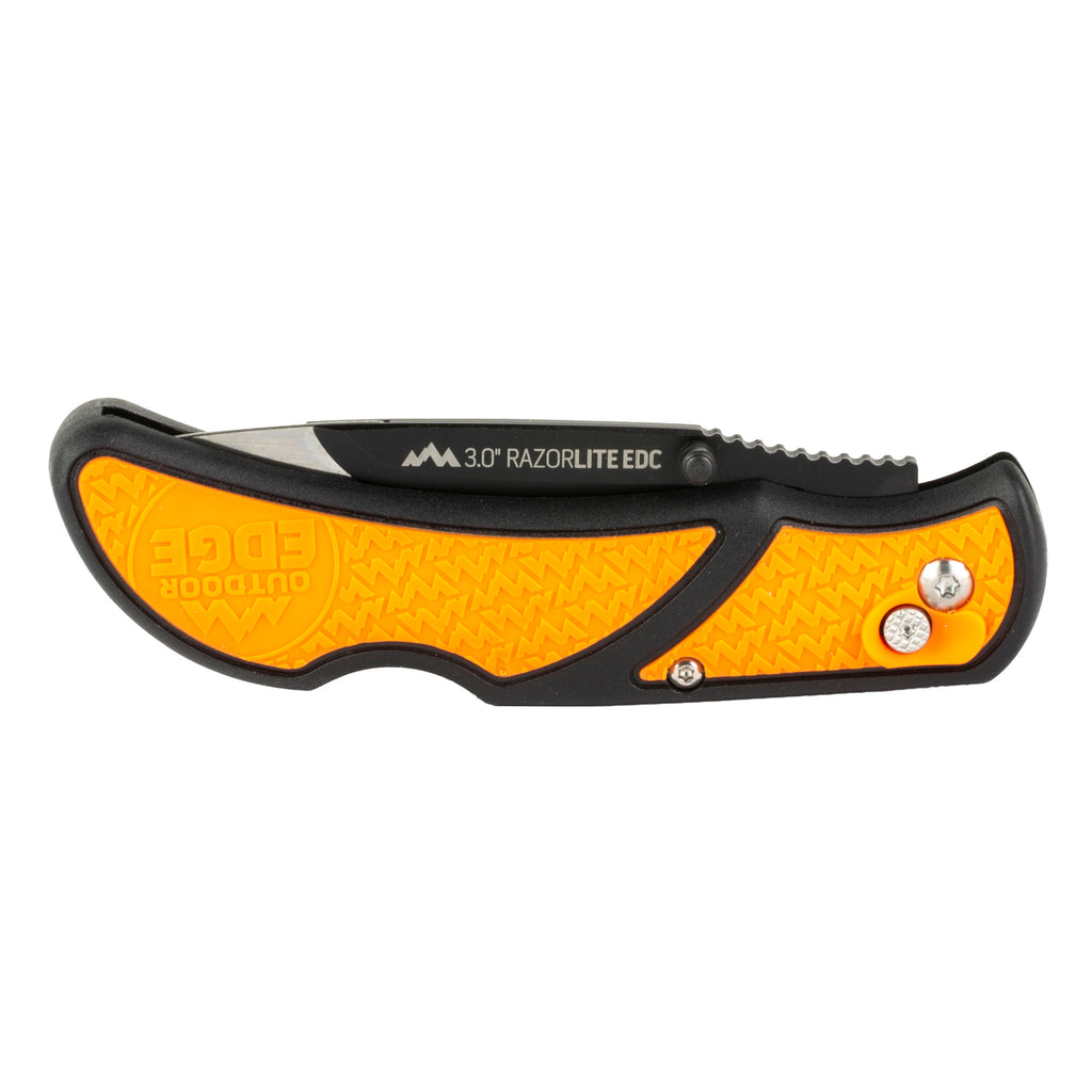 Outdoor Edge Razor EDC Lite Folding Knife with Replaceable Blades - Orange and Black