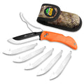 Outdoor Edge RazorPro Folding Knife with Dual Blades and Replaceable Razor-Blades, 8-inch