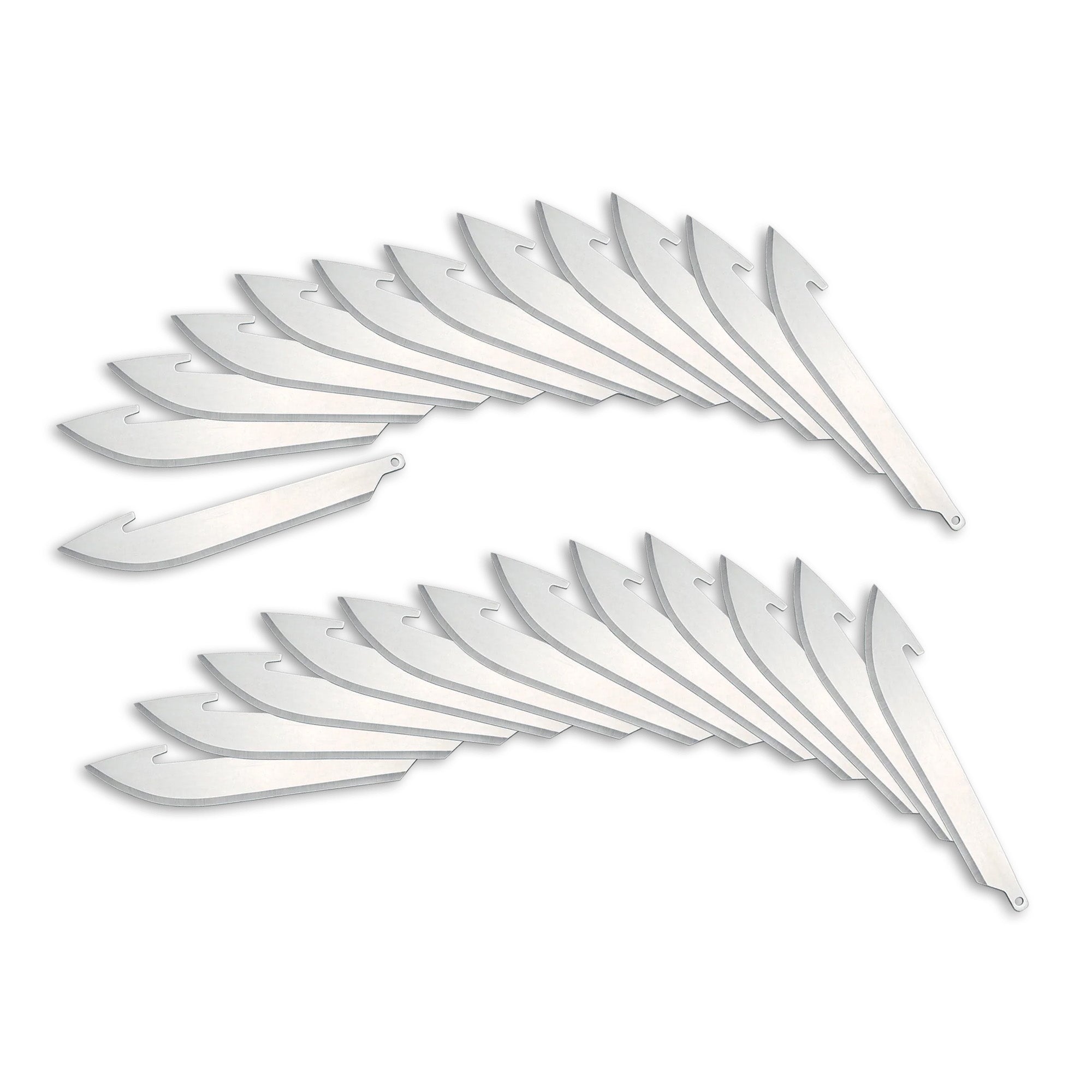 Outdoor Edge Edge Drop-Point Blades (3.5 inch, Pack of 24)