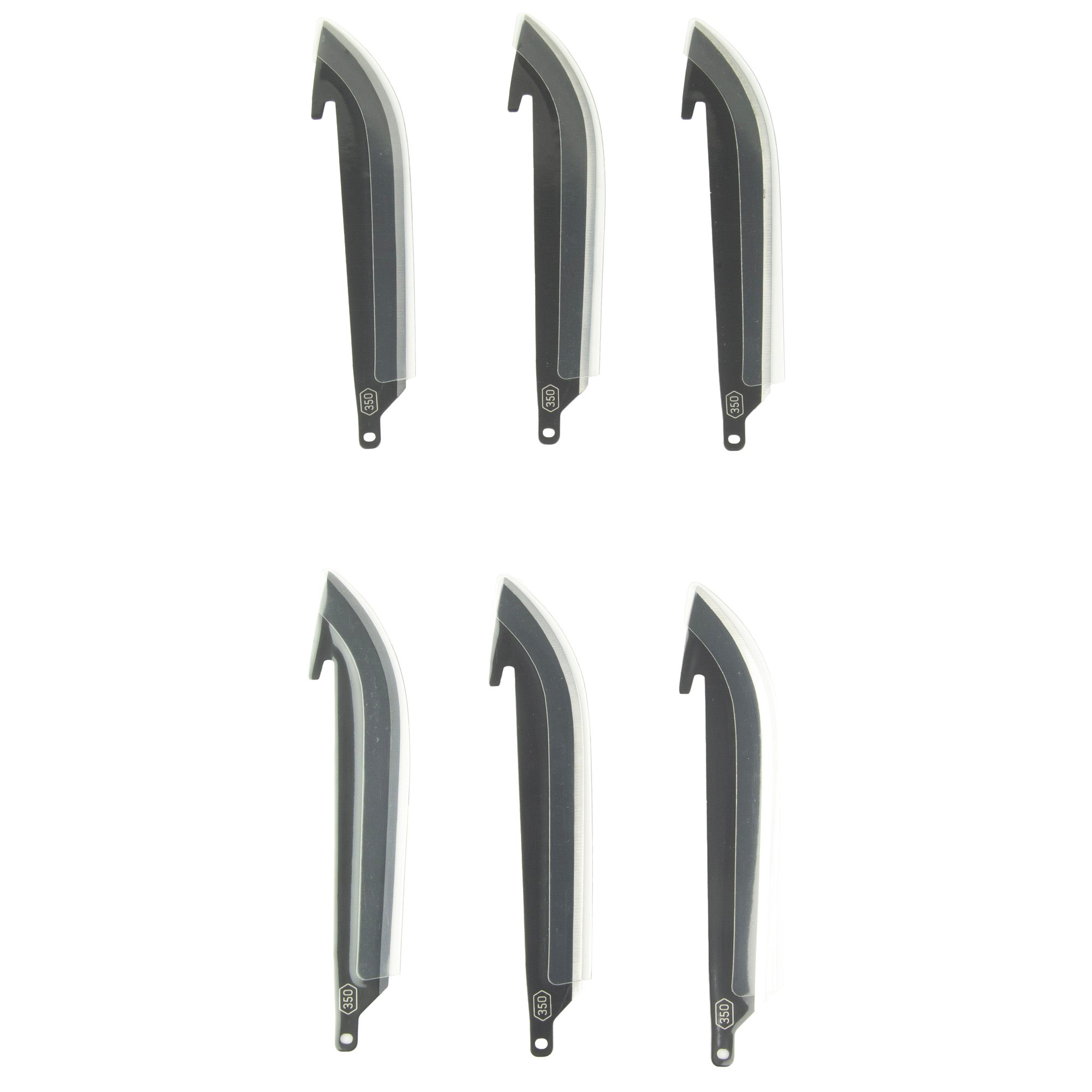 Outdoor Edge Edge Drop-Point Blades 3.5-Inch, 6-Pack - Precision Replacement Blades for Hunting and Outdoor Use