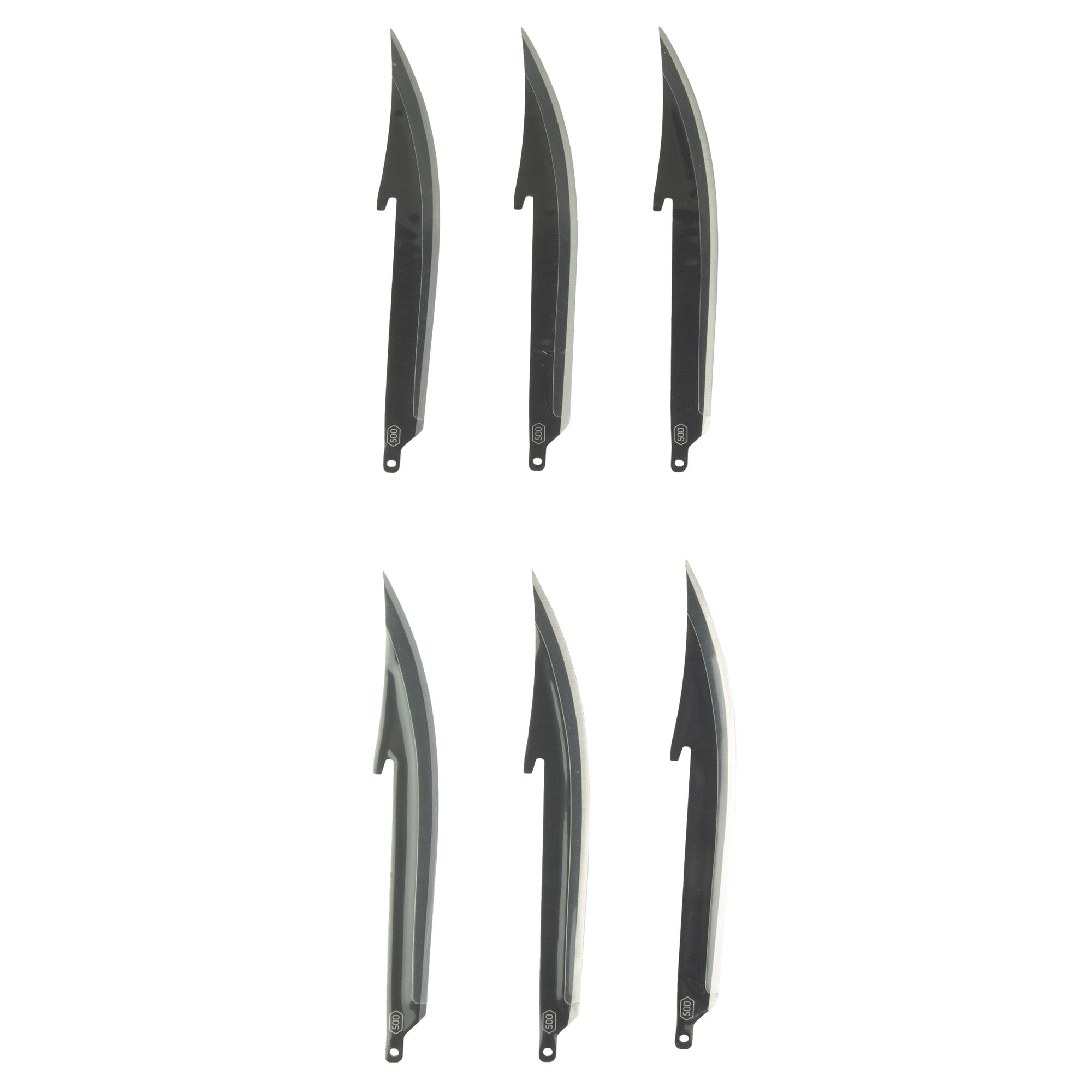 Outdoor Edge Edge Filet Blades Replacement Pack - 6 Black Blades, Part RR50K-6C