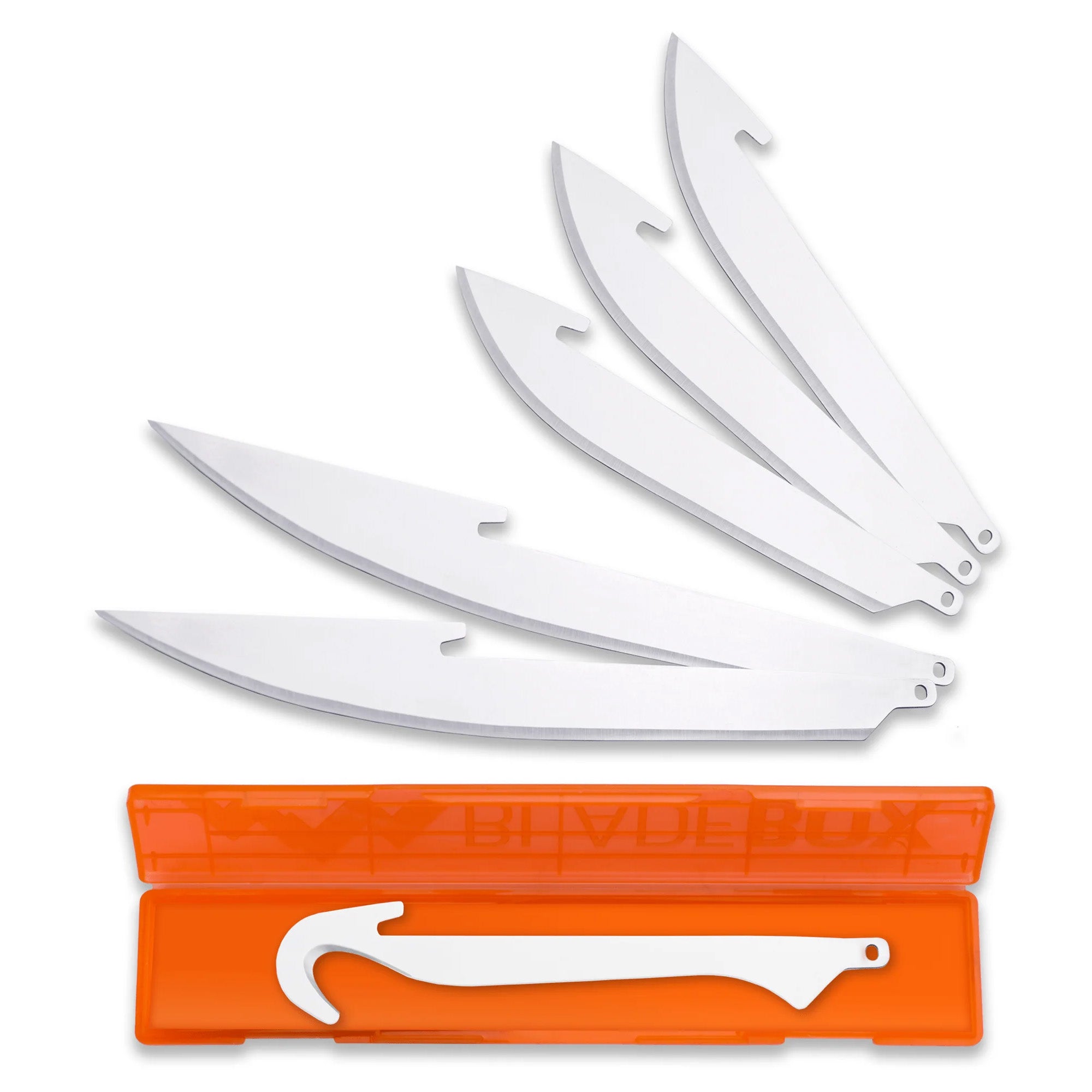 Outdoor Edge RazorSafe Replacement Blade Set - 6 Pack for Skinning, Boning, and Gutting