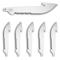 Outdoor Edge RRS30-6C Razor EDC Blades – Set of Six Drop-Point Serrated Replacement Razor Blades