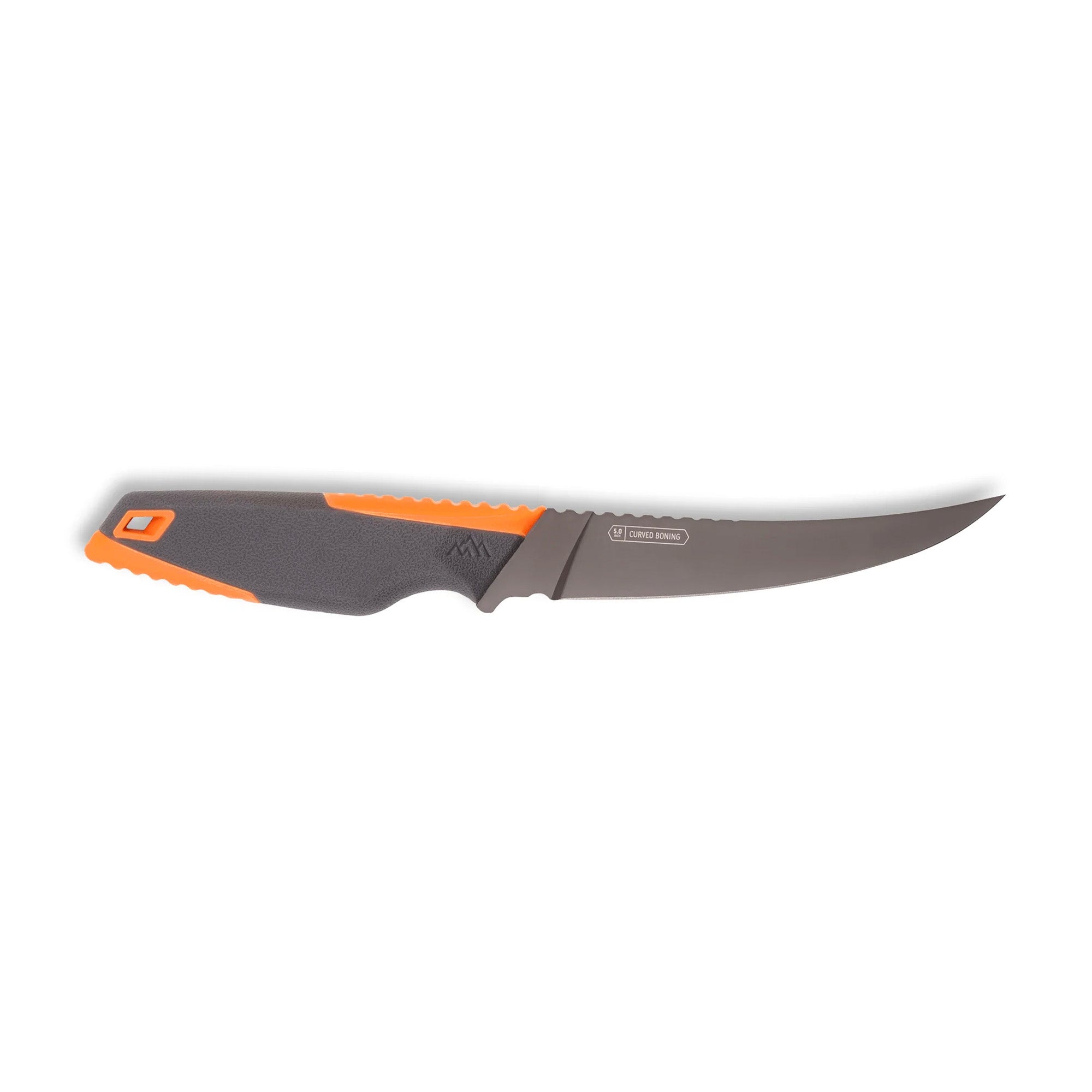 Outdoor Edge Vantex 5.0 Inch Boning Knife - Fixed Blade with Plain Edge, Gray Handle
