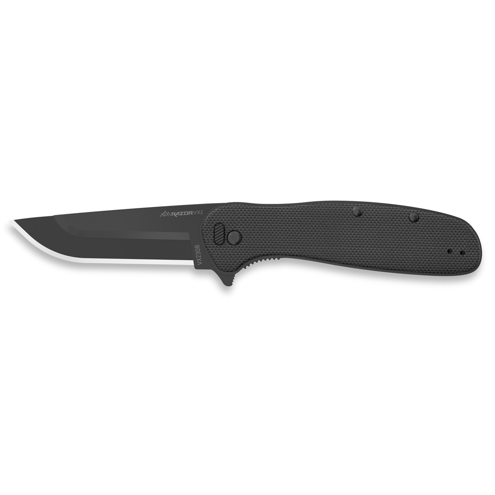 Outdoor Edge Razor VX2 Folding Knife with G10 Scales and 3-Inch Plain Blade